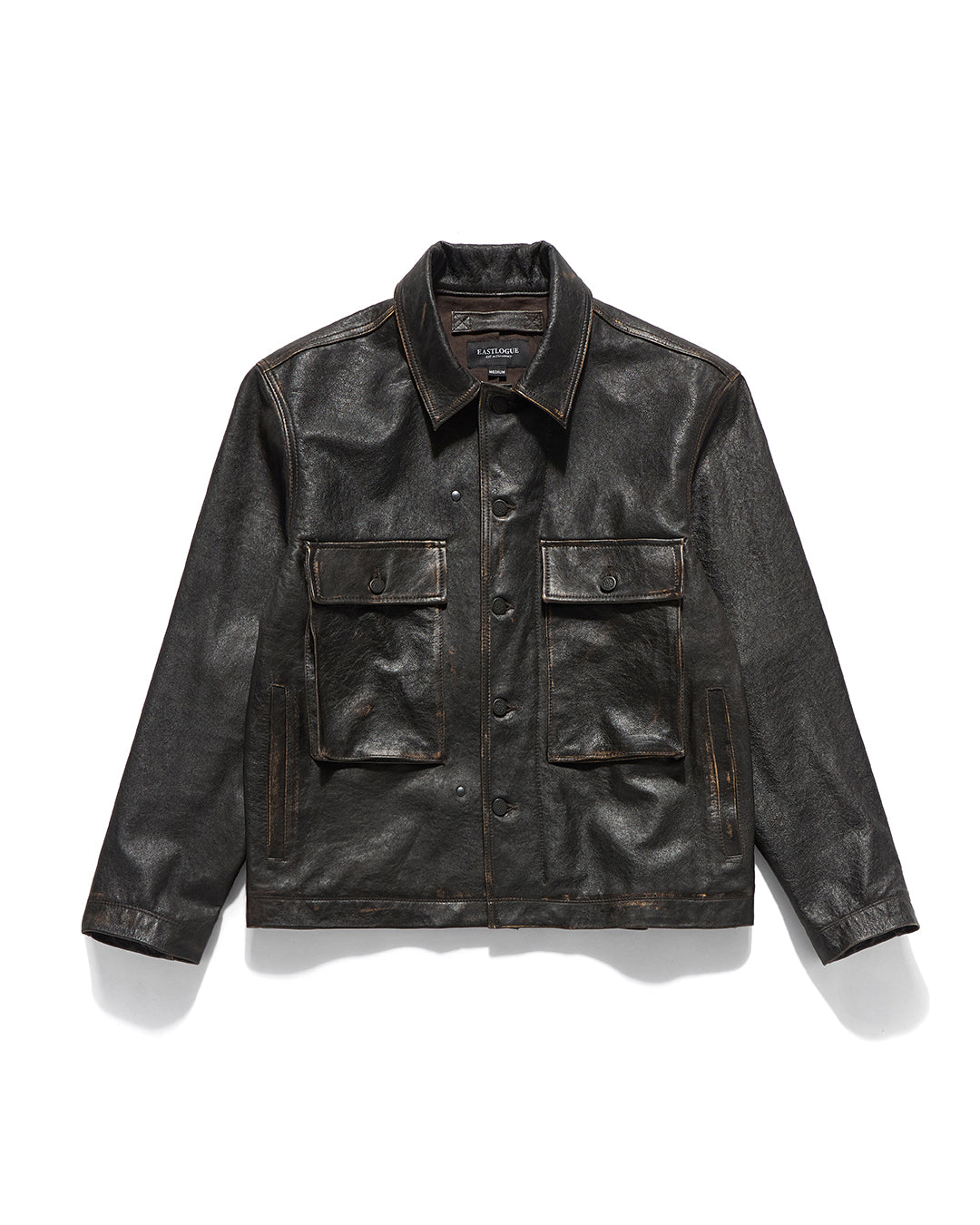 Eastlogue - Kw M43 Leather Jacket (Vintage Black) product image 2 | TRAB K-Fashion Australia