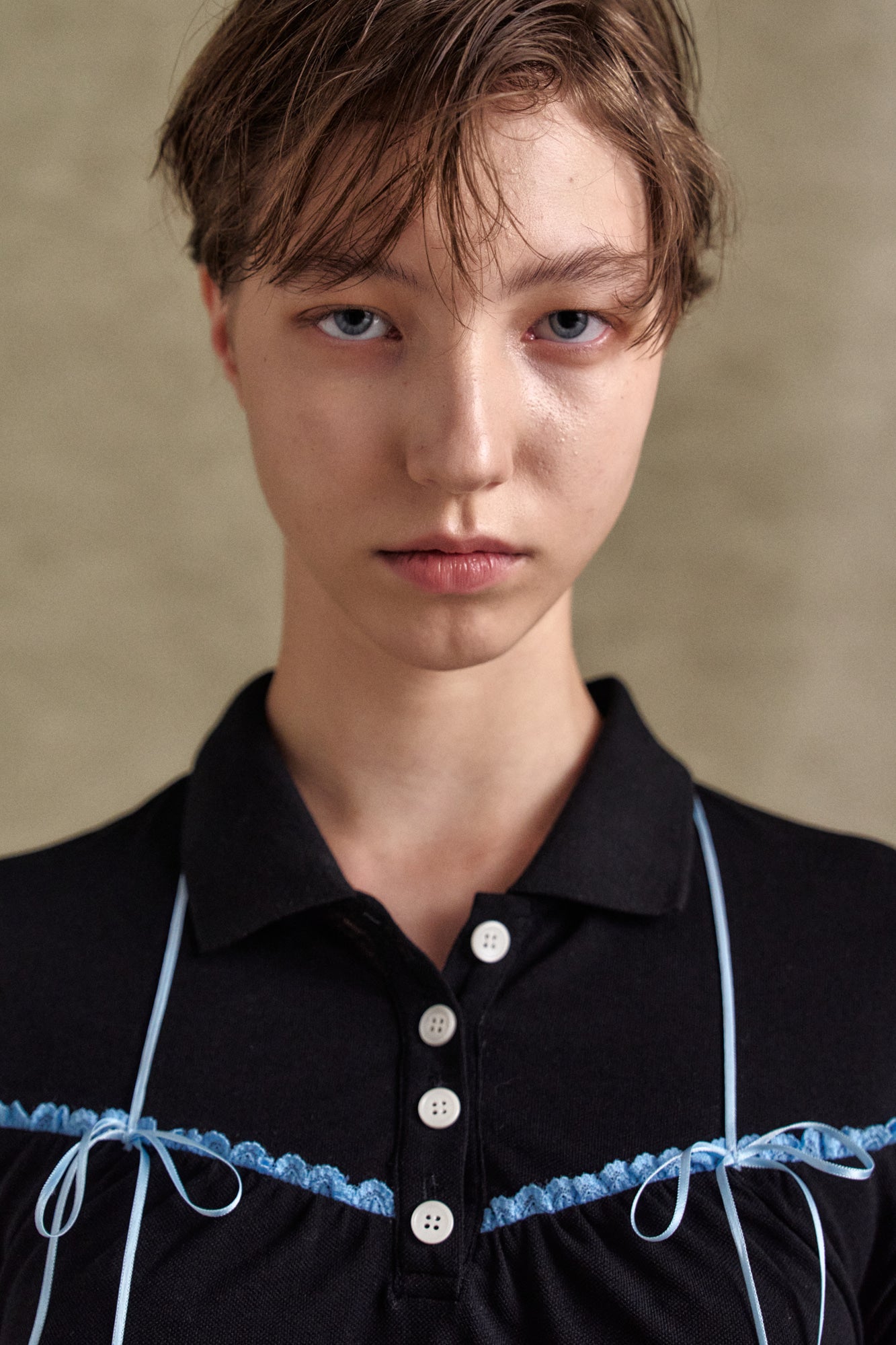 Andersson Bell - Halter String Piqué Polo Shirts (Black) product image 5 | TRAB K-Fashion Australia