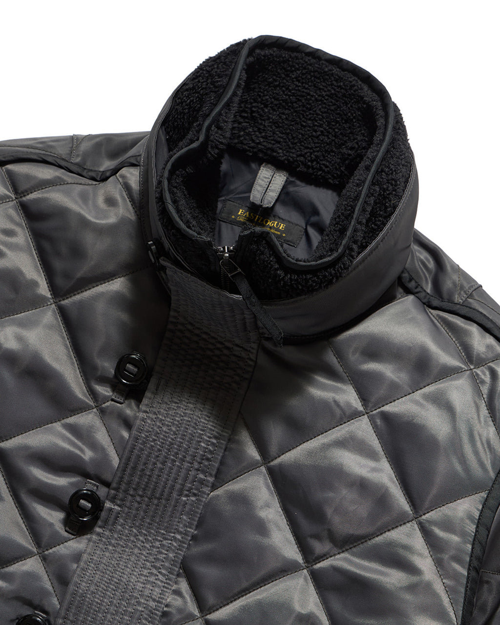 Eastlogue - Alpine Layered Quilted Jumper (Charcoal) product image 3 | TRAB K-Fashion Australia