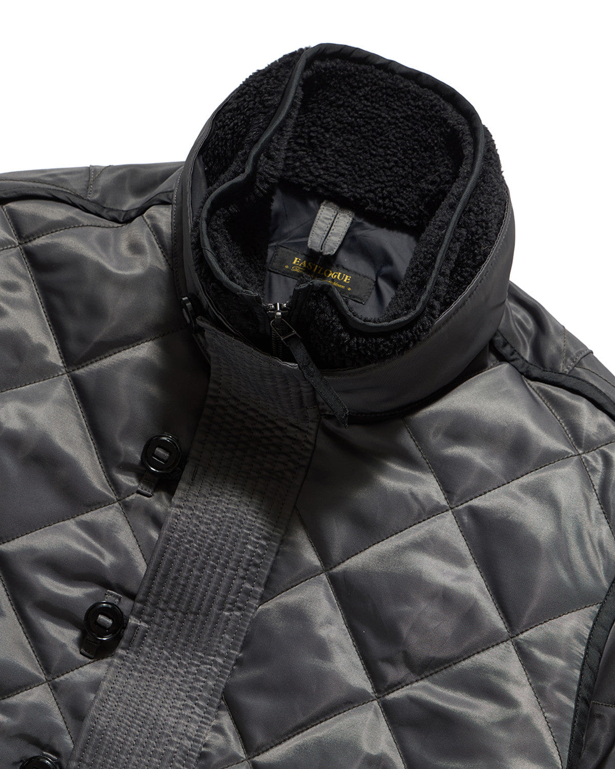 Eastlogue - Alpine Layered Quilted Jumper (Charcoal) product image 3 | TRAB K-Fashion Australia