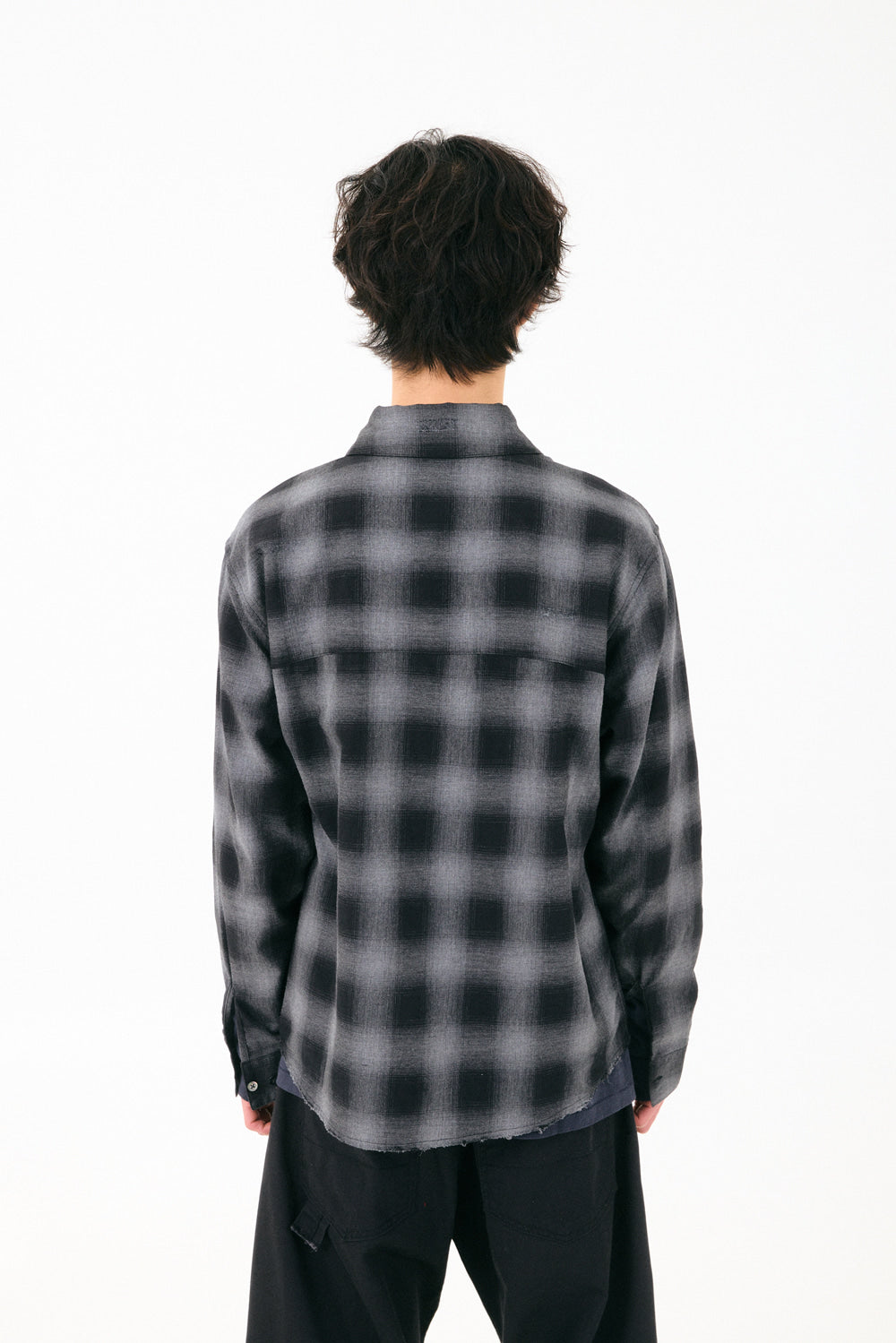 Hatchingroom - Regular Shirt Ombre Check (Charcoal) product image 10 | TRAB K-Fashion Australia