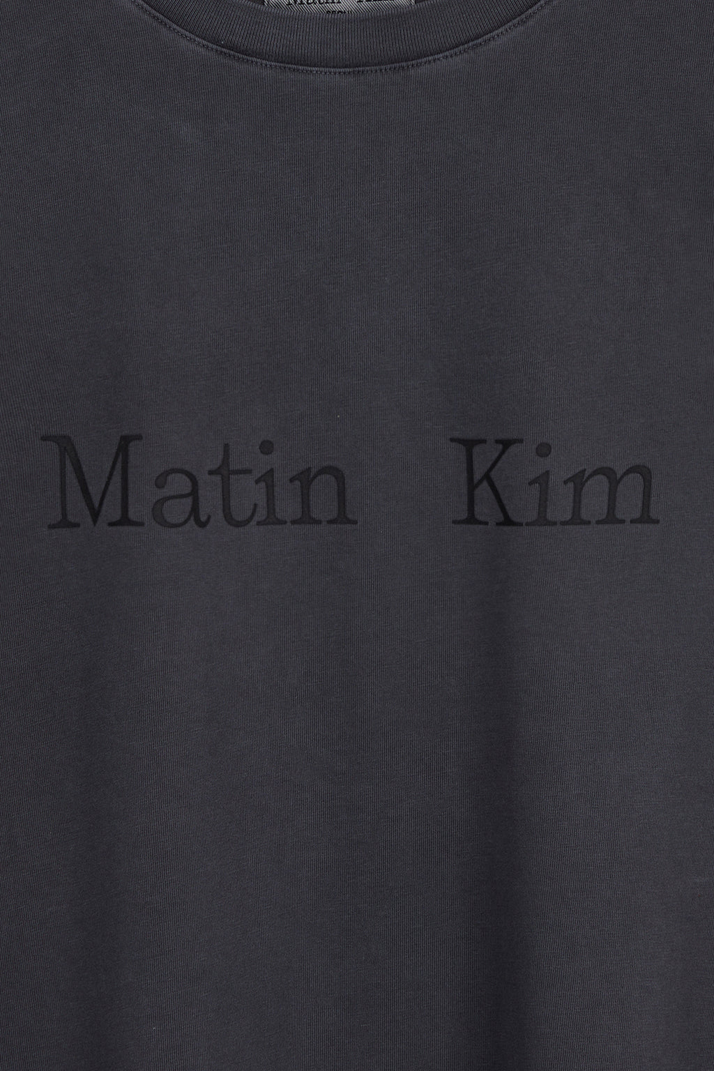 Matin Kim - Pigment Logo Top (Dark Grey) product image 4 | TRAB K-Fashion Australia