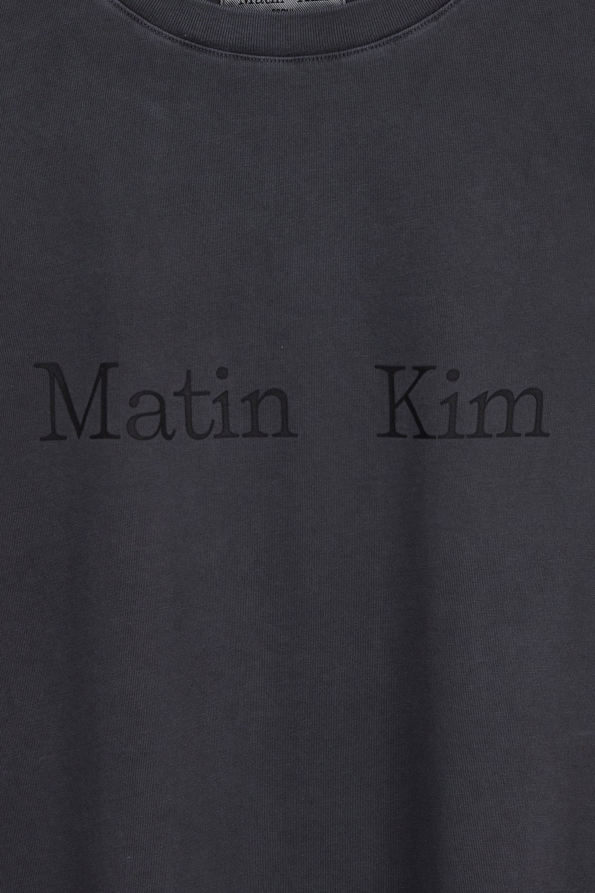 Matin Kim - Pigment Logo Top (Dark Grey) product image 4 | TRAB K-Fashion Australia