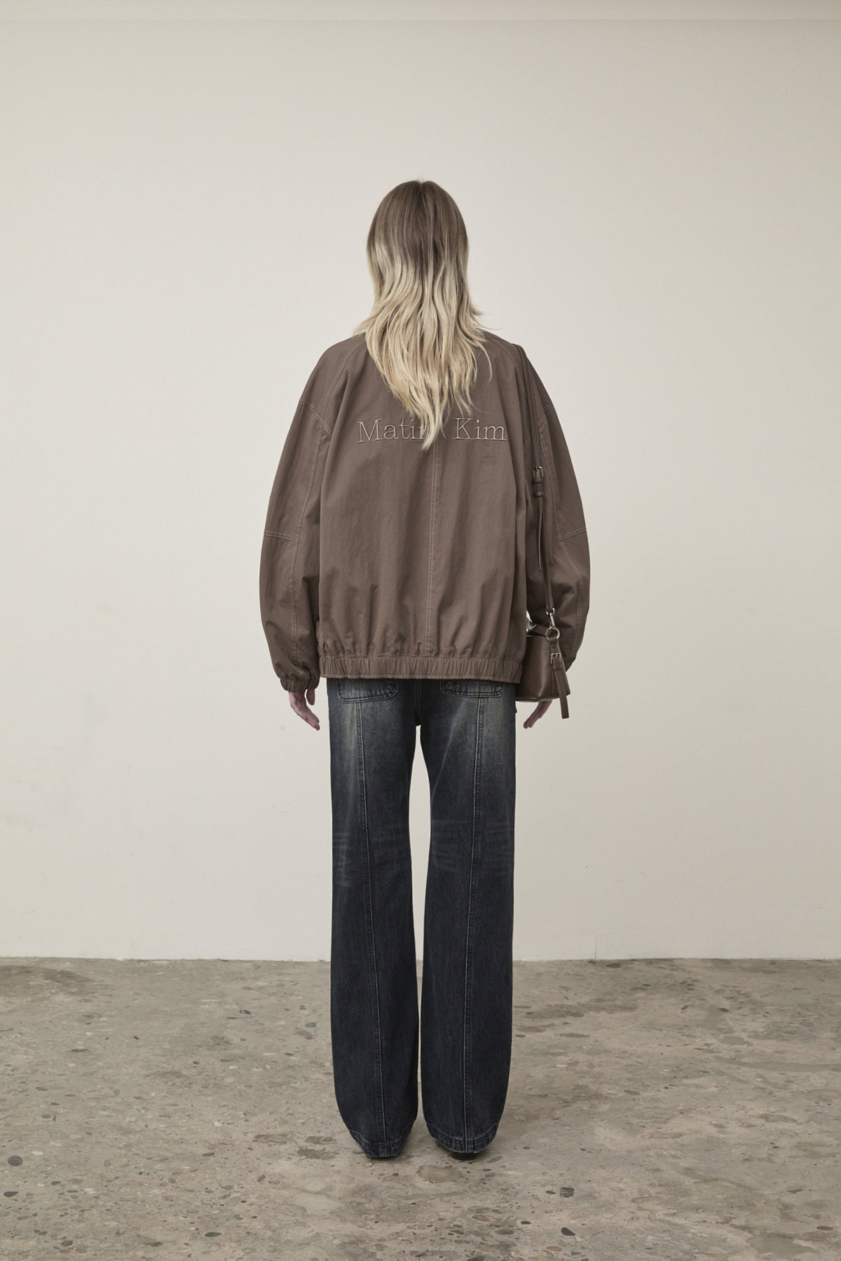 Matin Kim - Utility Bomber Jumper (Khaki Brown) product image 7 | TRAB K-Fashion Australia