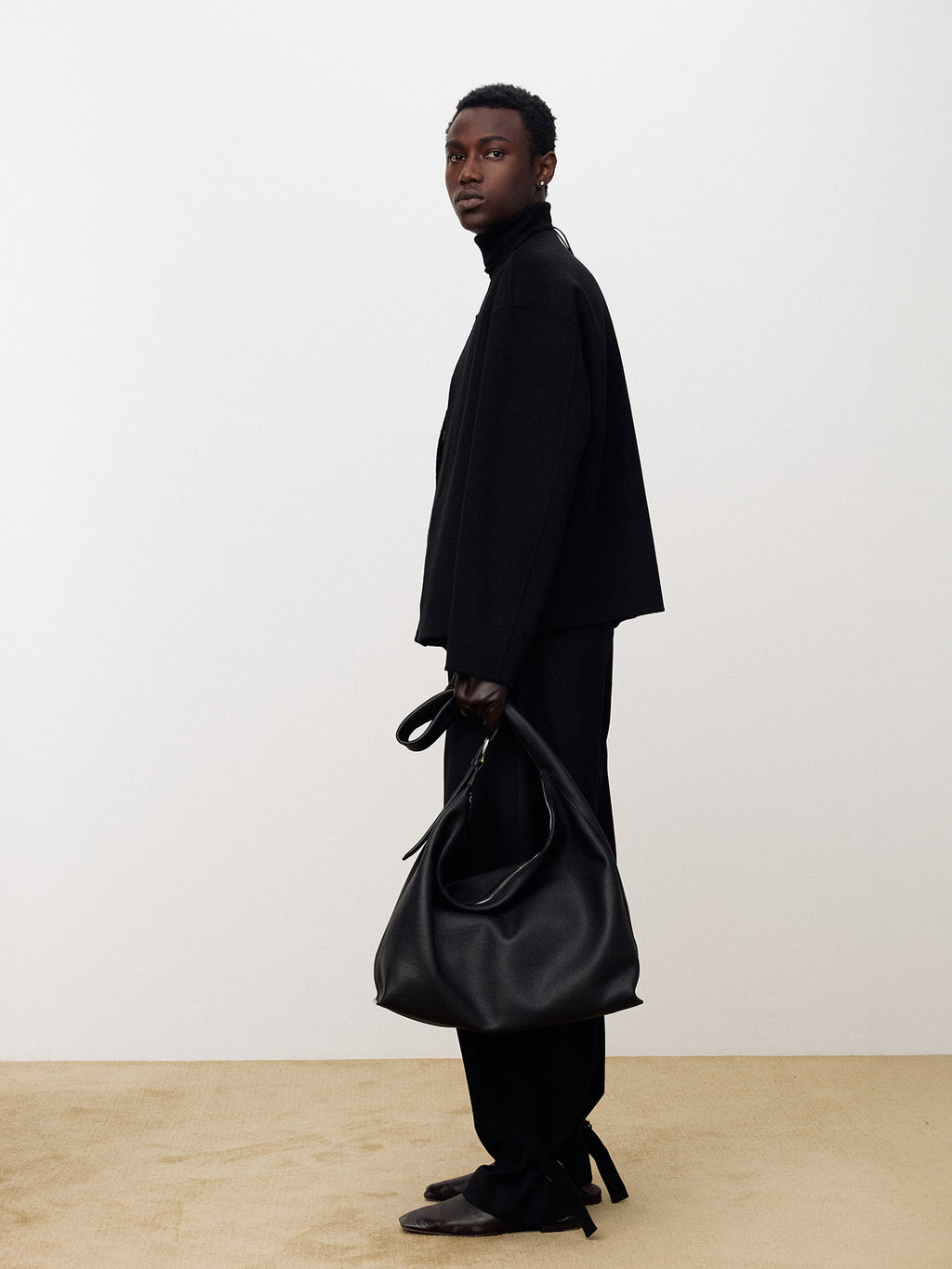 Tonywack - Hand-Made Cashmere Collarless Jacket (Black) product image 4 | TRAB K-Fashion Australia