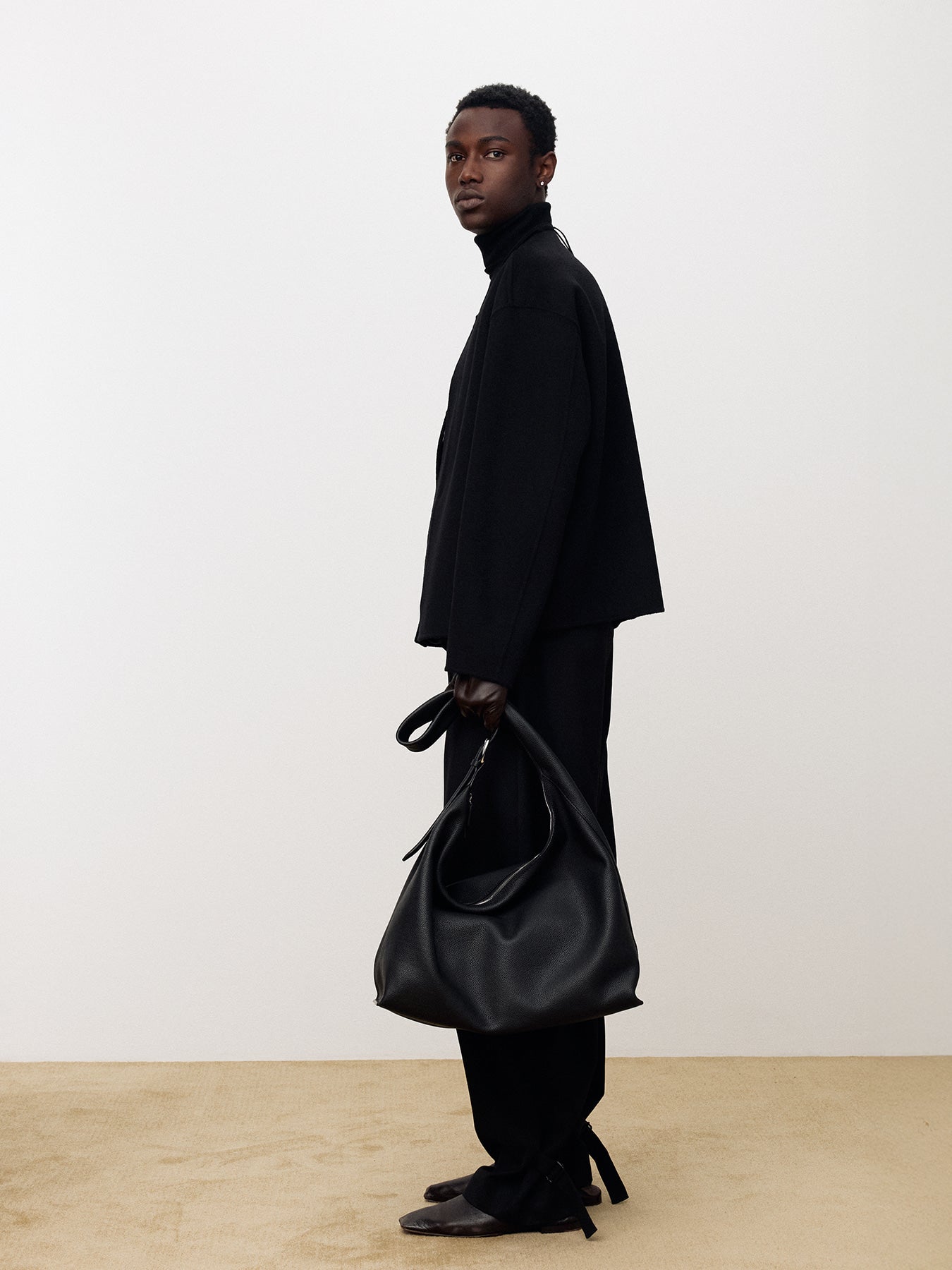 Tonywack - Hand-Made Cashmere Collarless Jacket (Black) product image 4 | TRAB K-Fashion Australia