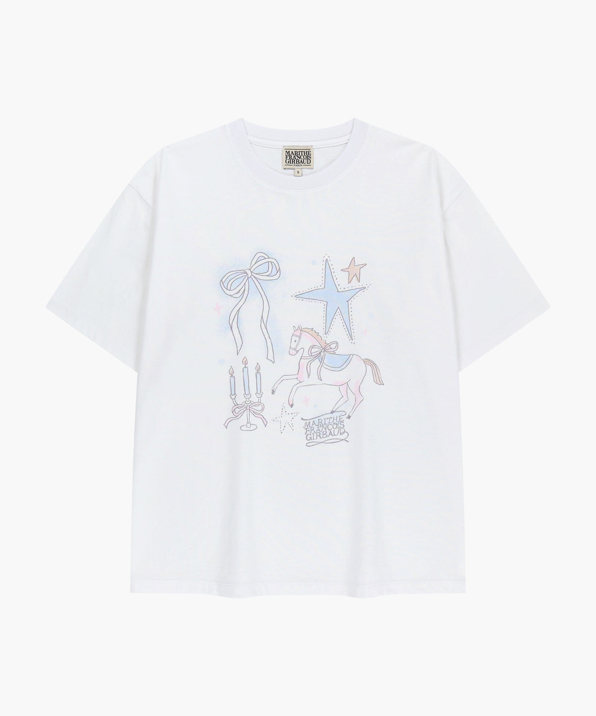 Marithe & Francois Girbaud - Unicorn Graphic Oversized Tee (White) product image 6 | TRAB K-Fashion Australia