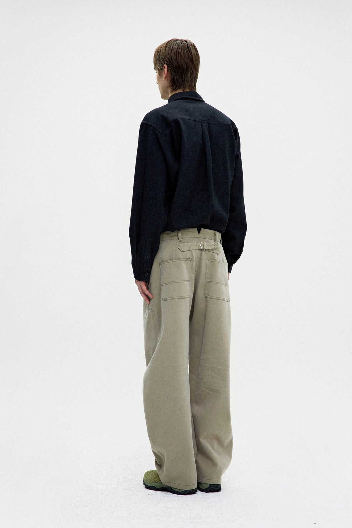 Coor - Wool Blend Rib Textured Shirt (Black) product image 4 | TRAB K-Fashion Australia