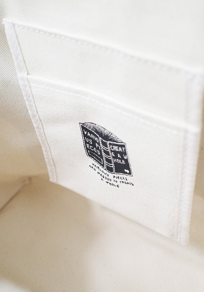 Collect Pieces - There Is Nothing New Souvenir Tote Bag (Natural/Navy) product image 4 | TRAB K-Fashion Australia