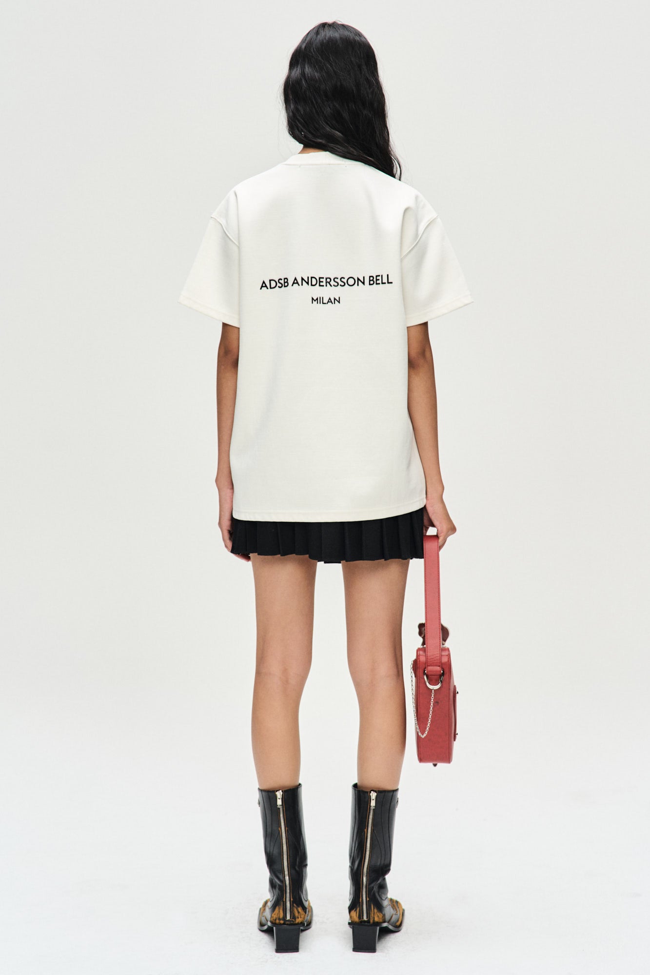 Andersson Bell - Unisex Stool Patch Logo T-Shirts (White) product image 2 | TRAB K-Fashion Australia