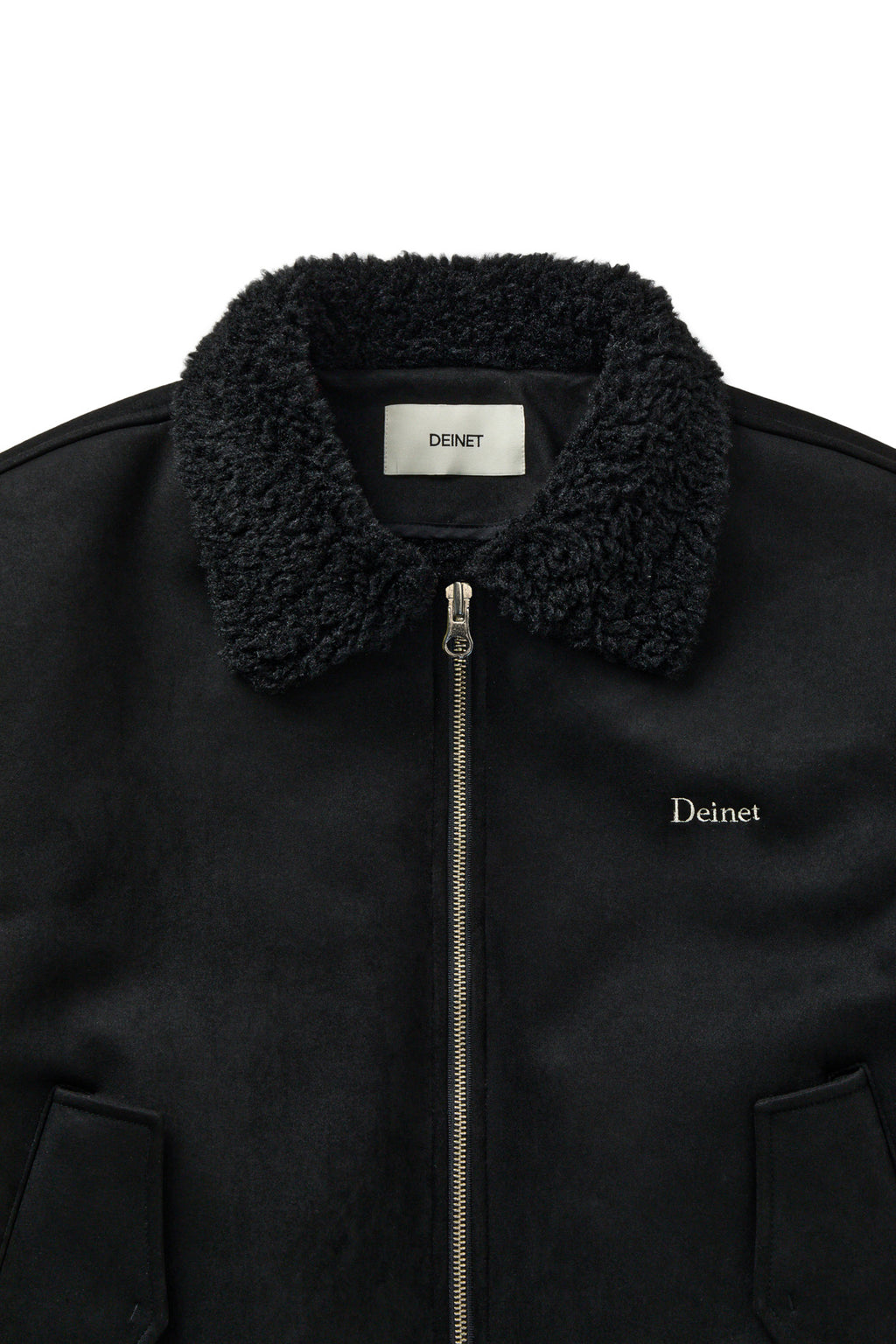 Deinet - Faux Suede Fur Mustang Jacket (Black) product image 3 | TRAB K-Fashion Australia