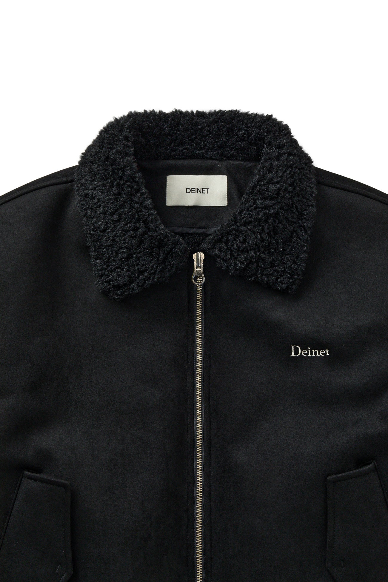 Deinet - Faux Suede Fur Mustang Jacket (Black) product image 3 | TRAB K-Fashion Australia