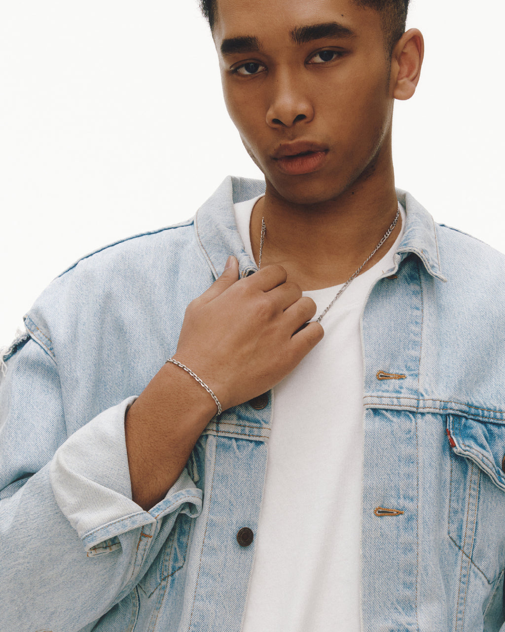 Numbering - Edge Cut Chain Bracelet #5926 product image 2 | TRAB K-Fashion Australia