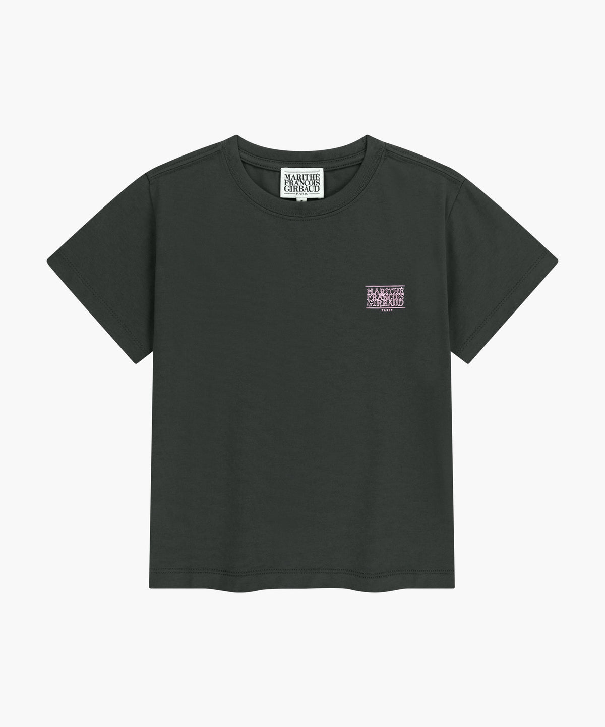 Marithe & Francois Girbaud - Antique Classic Logo Slim Crop Tee (Charcoal) product image 6 | TRAB K-Fashion Australia