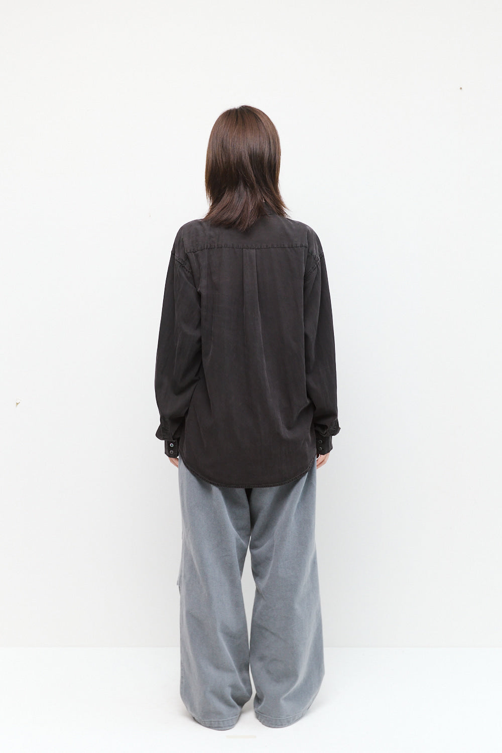 Hatchingroom - Rana Shirt Over Dyed (Charcoal) product image 4 | TRAB K-Fashion Australia