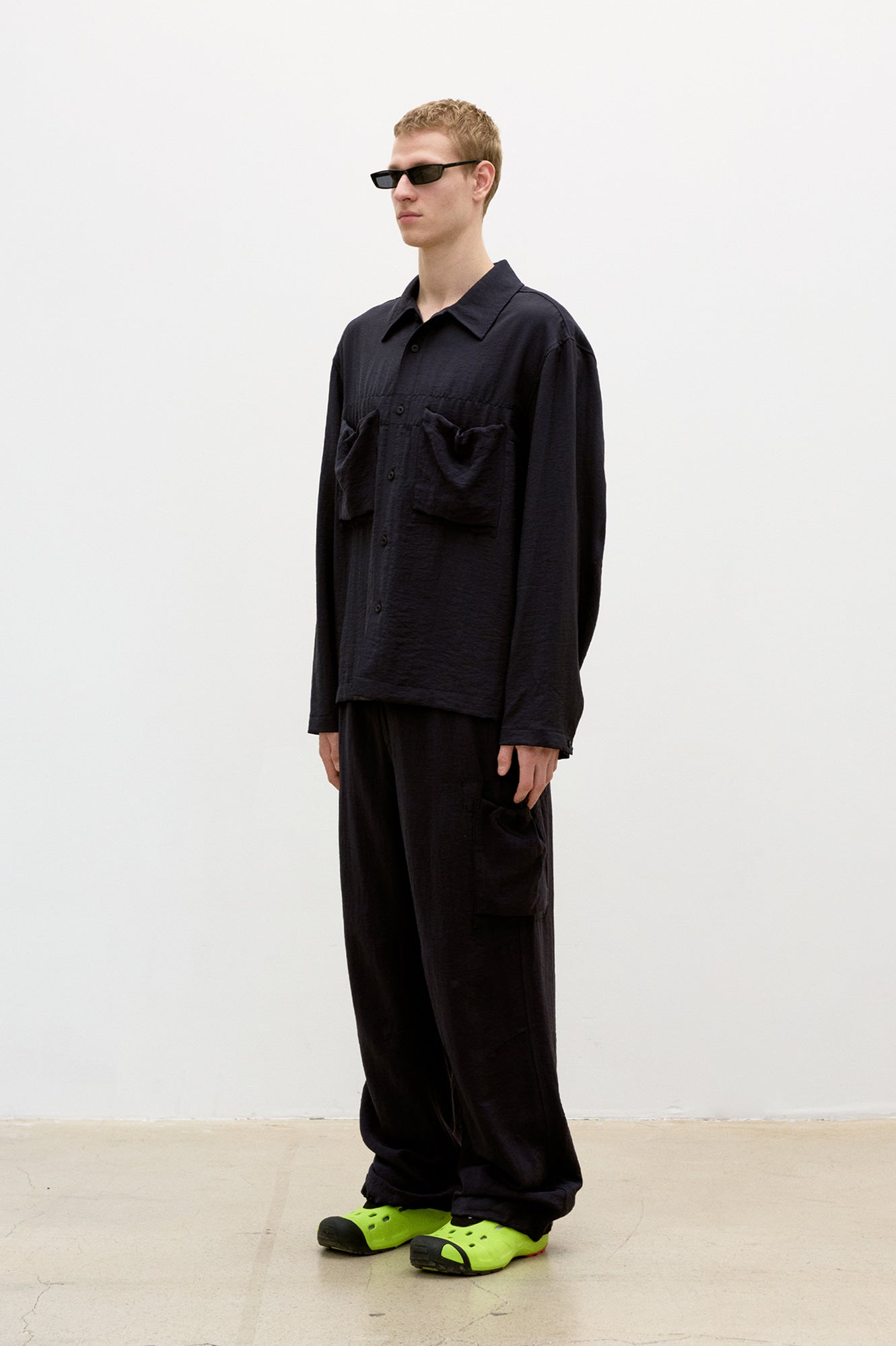 Coor - Bdu Drawstring Relaxed Pants (Deep Navy) product image 3 | TRAB K-Fashion Australia