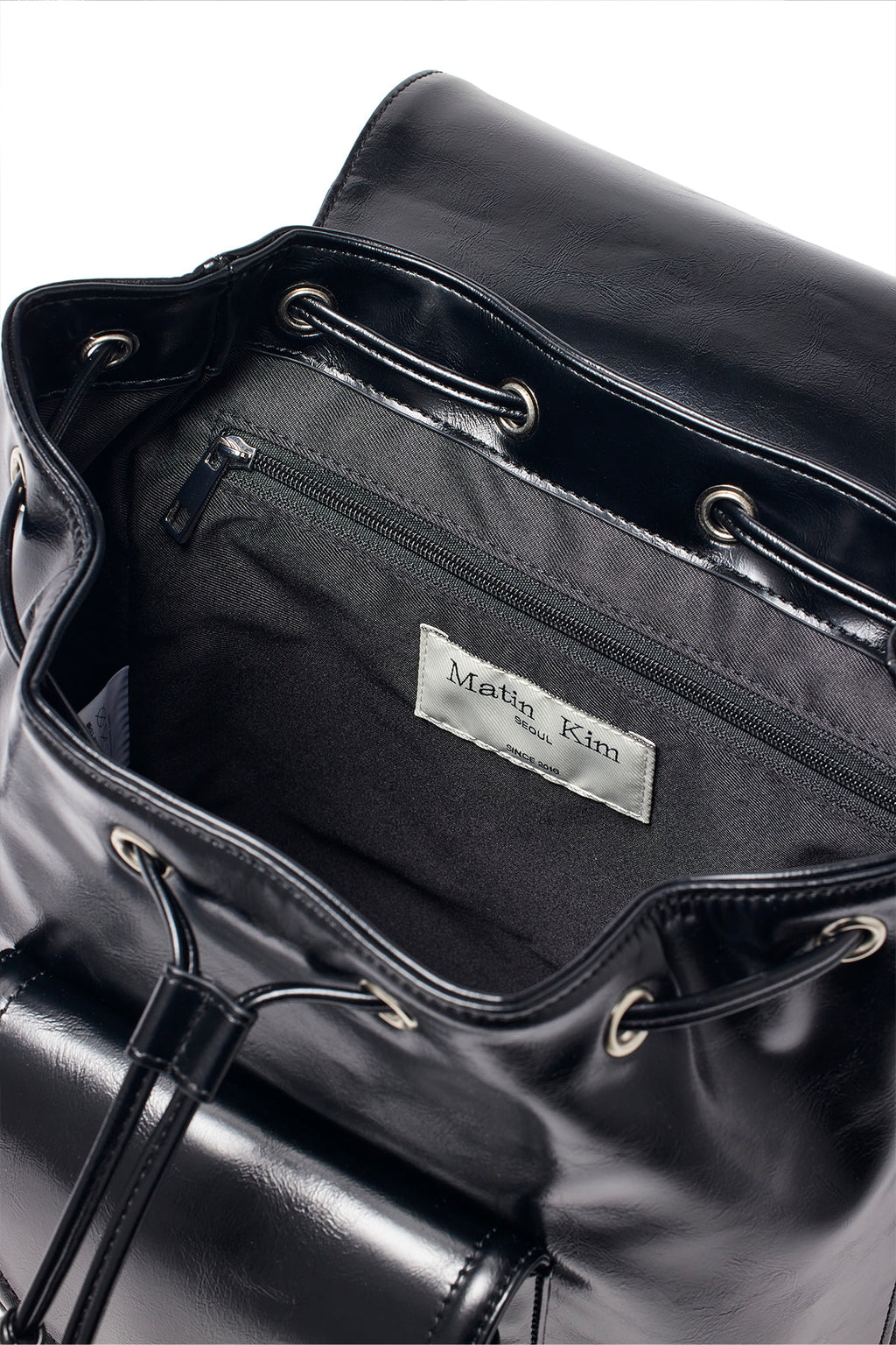 Matin Kim - Buckle Detail Back Pack (Black) product image 5 | TRAB K-Fashion Australia