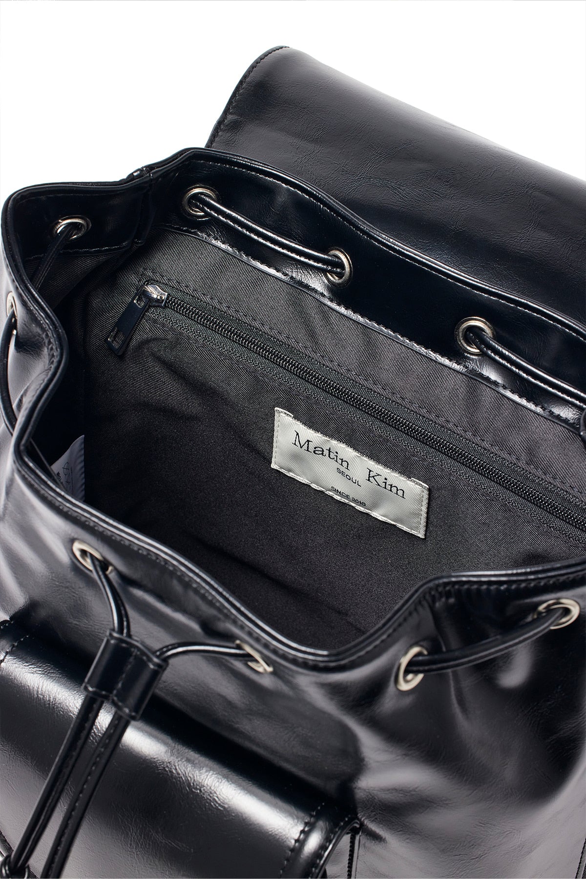 Matin Kim - Buckle Detail Back Pack (Black) product image 5 | TRAB K-Fashion Australia
