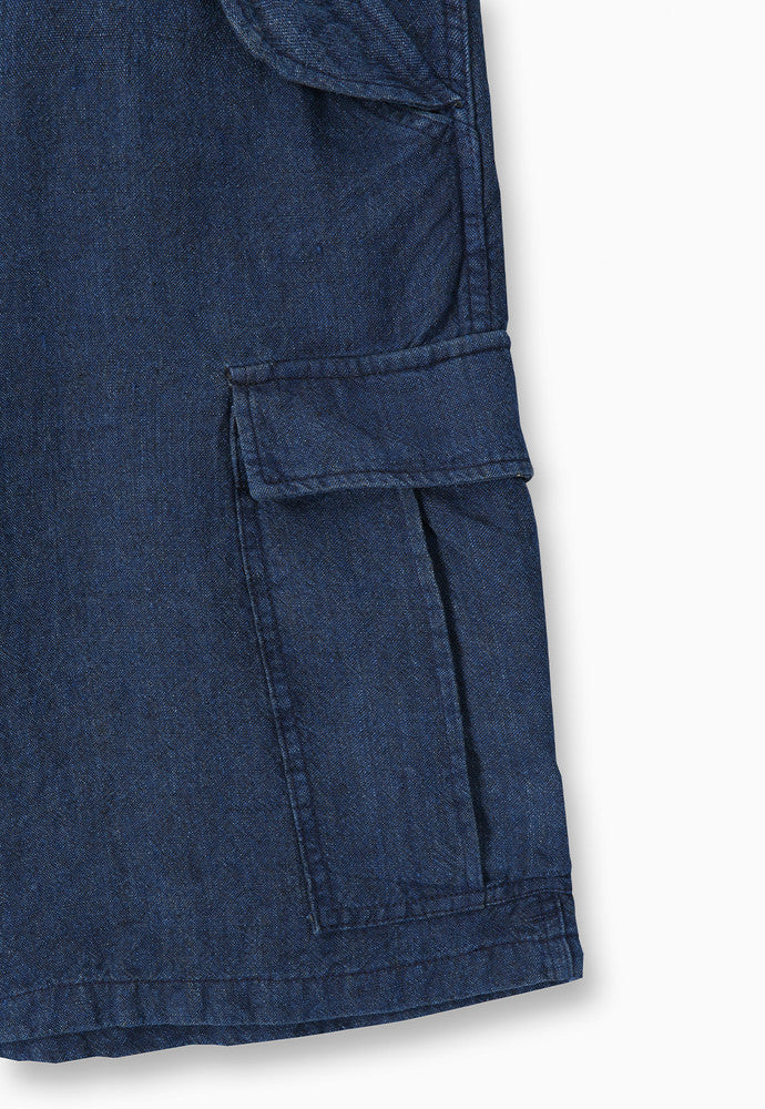Art if acts - Linen M-51 Shorts (Indigo) product image 12 | TRAB K-Fashion Australia
