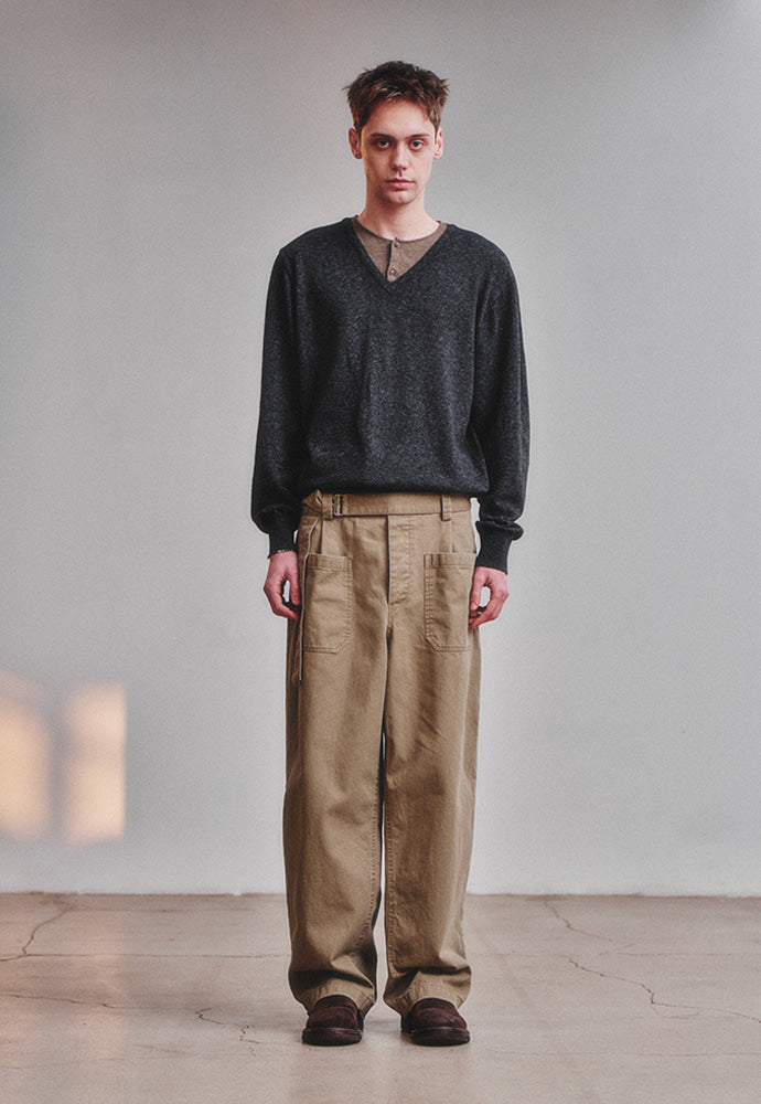 Art if acts - Union Henley (Charcoal/Mud) product image 3 | TRAB K-Fashion Australia