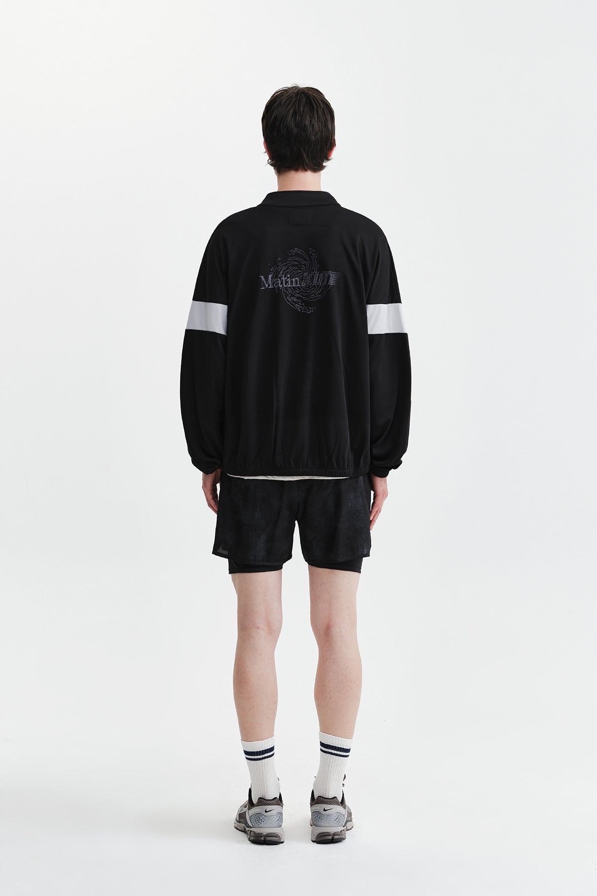 Matin Kim - Matin Pace Vortex Graffiti Zip Up (Black) product image 9 | TRAB K-Fashion Australia