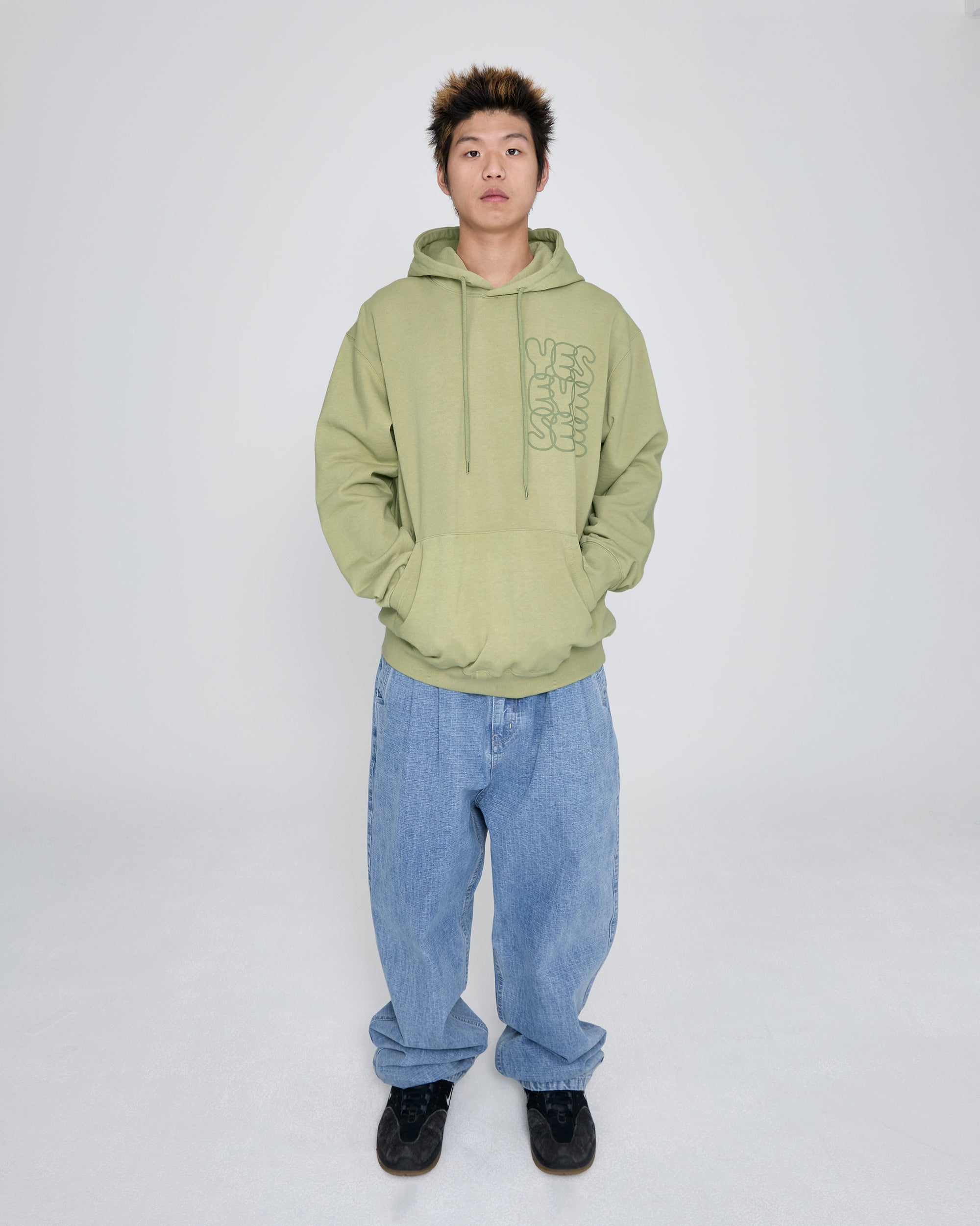 yeseyesee - C-Logo Hoodie (Pear Green) product image 6 | TRAB K-Fashion Australia