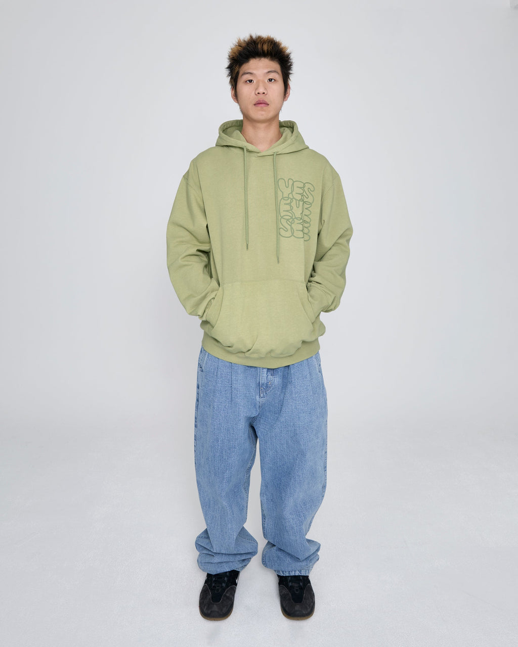yeseyesee - C-Logo Hoodie (Pear Green) product image 6 | TRAB K-Fashion Australia