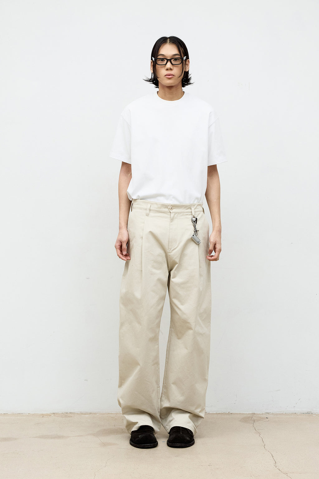 Coor - Supima Cotton Semi Overfit T Shirts (White) product image 2 | TRAB K-Fashion Australia