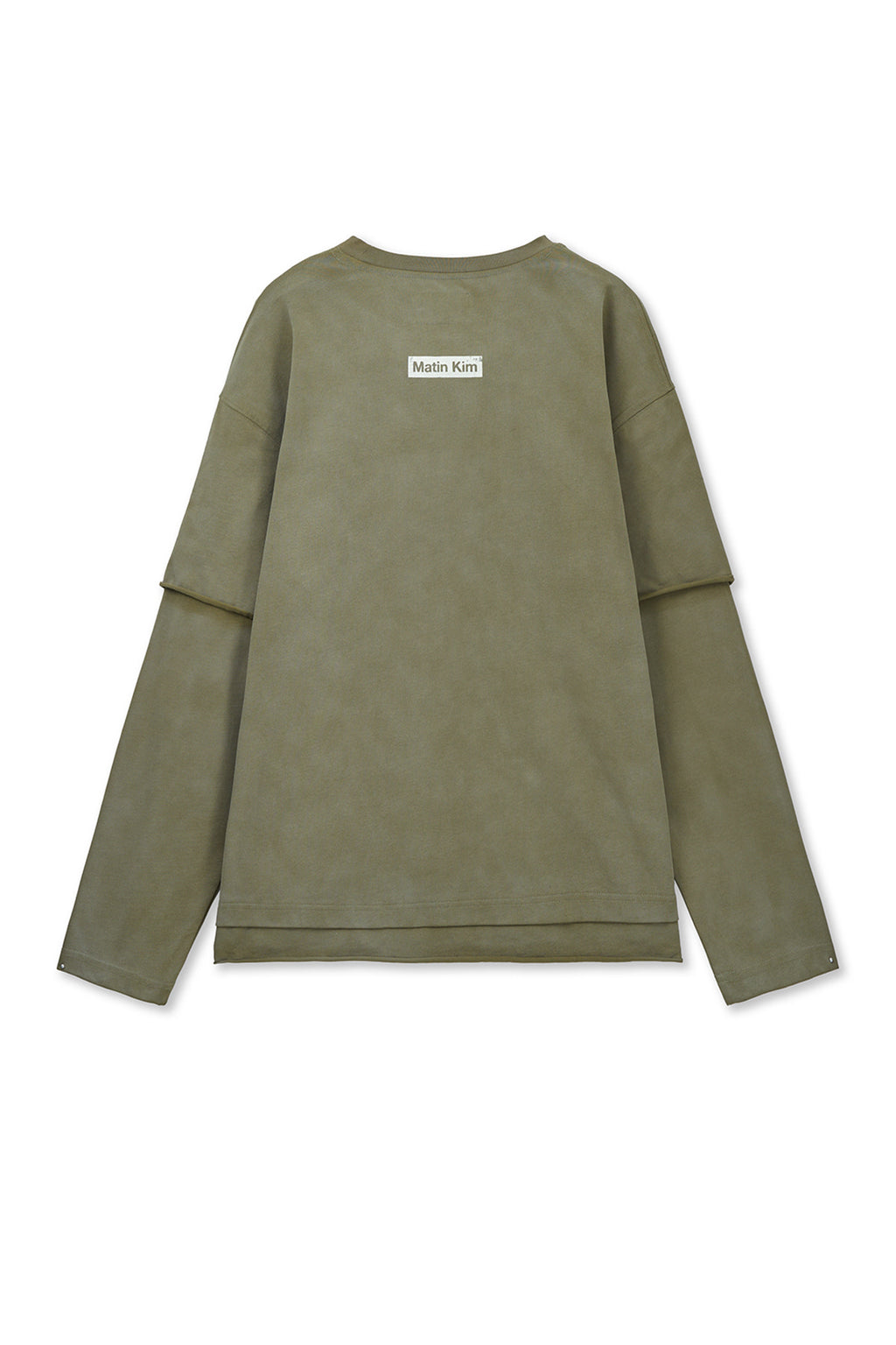 Matin Kim - Spray Effect Layered Top (Khaki) product image 2 | TRAB K-Fashion Australia
