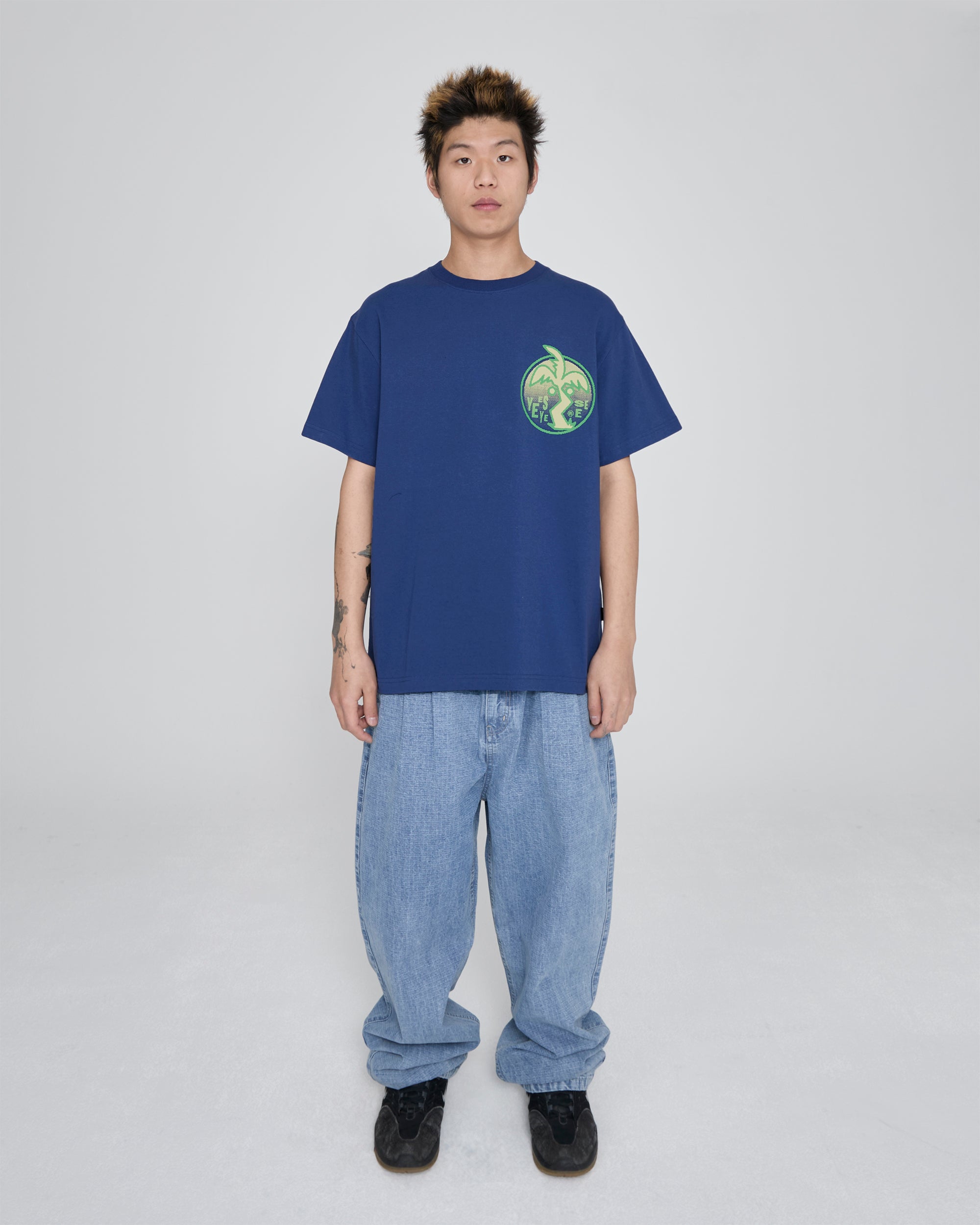 yeseyesee - Y.E.S Palm Tree Tee (Cobalt Blue) product image 7 | TRAB K-Fashion Australia
