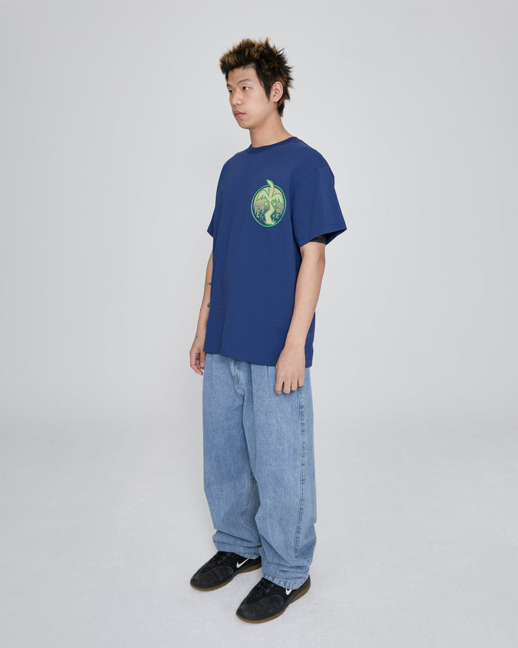 yeseyesee - Y.E.S Palm Tree Tee (Cobalt Blue) product image 8 | TRAB K-Fashion Australia