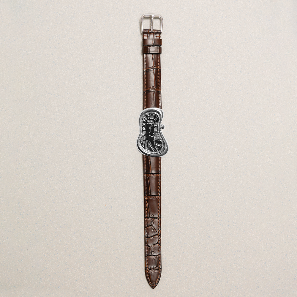 Towtow Archive - Timeless Twist Wristlet Brown Strap Silver Pendant (OC) product image 2 | TRAB K-Fashion Australia