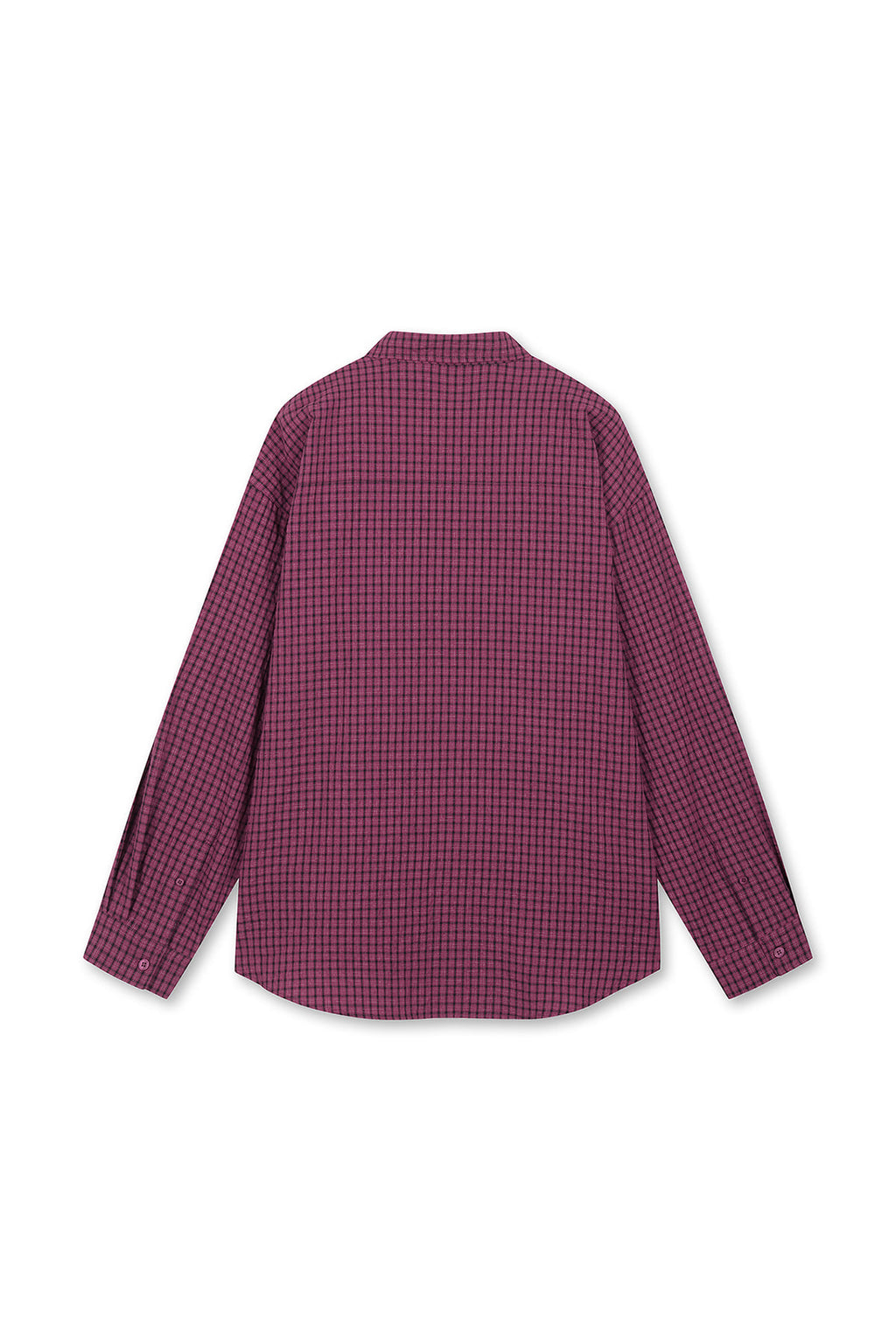 Matin Kim - Front Graphic Check Shirt (Pink) product image 5 | TRAB K-Fashion Australia