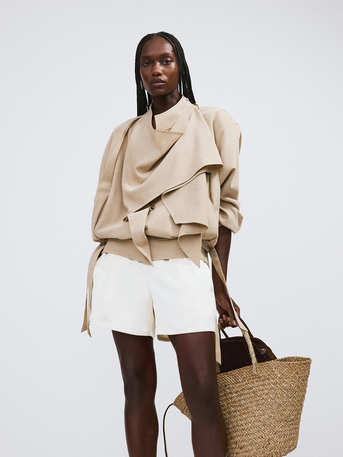 Recto - Satin Back Banding Shorts (Lemon Yellow) product image 3 | TRAB K-Fashion Australia