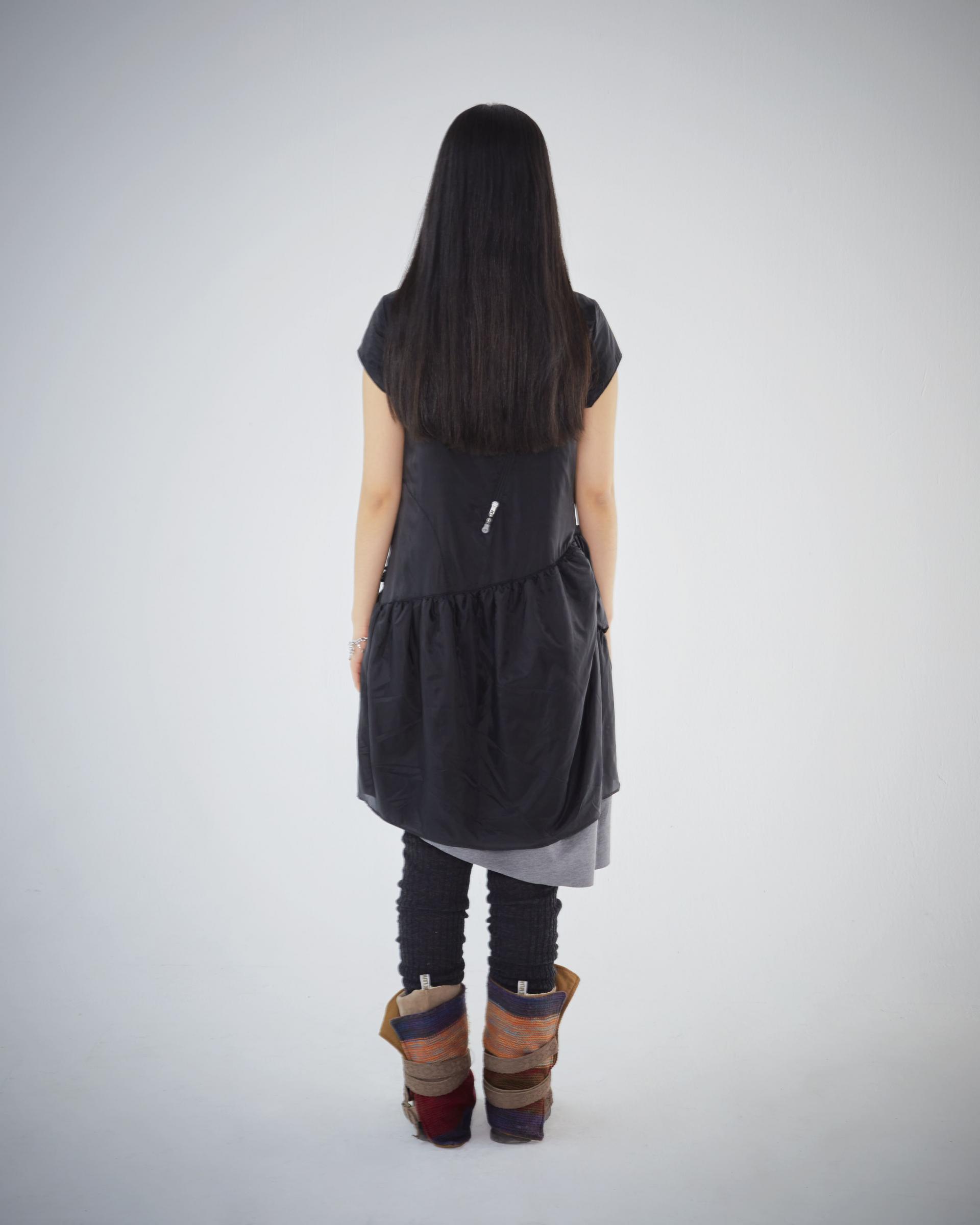 Coyseio - Puff Shirring One Piece (Black) product image 13 | TRAB K-Fashion Australia