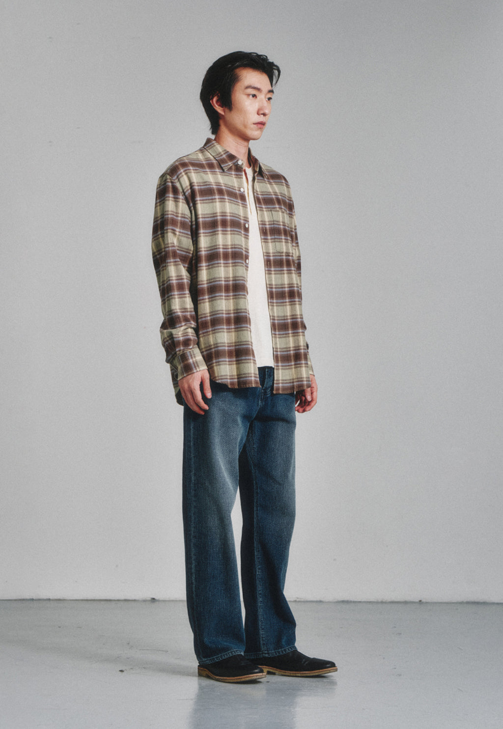 Art if acts - French Flannel Check Shirt (Forest) product image 3 | TRAB K-Fashion Australia