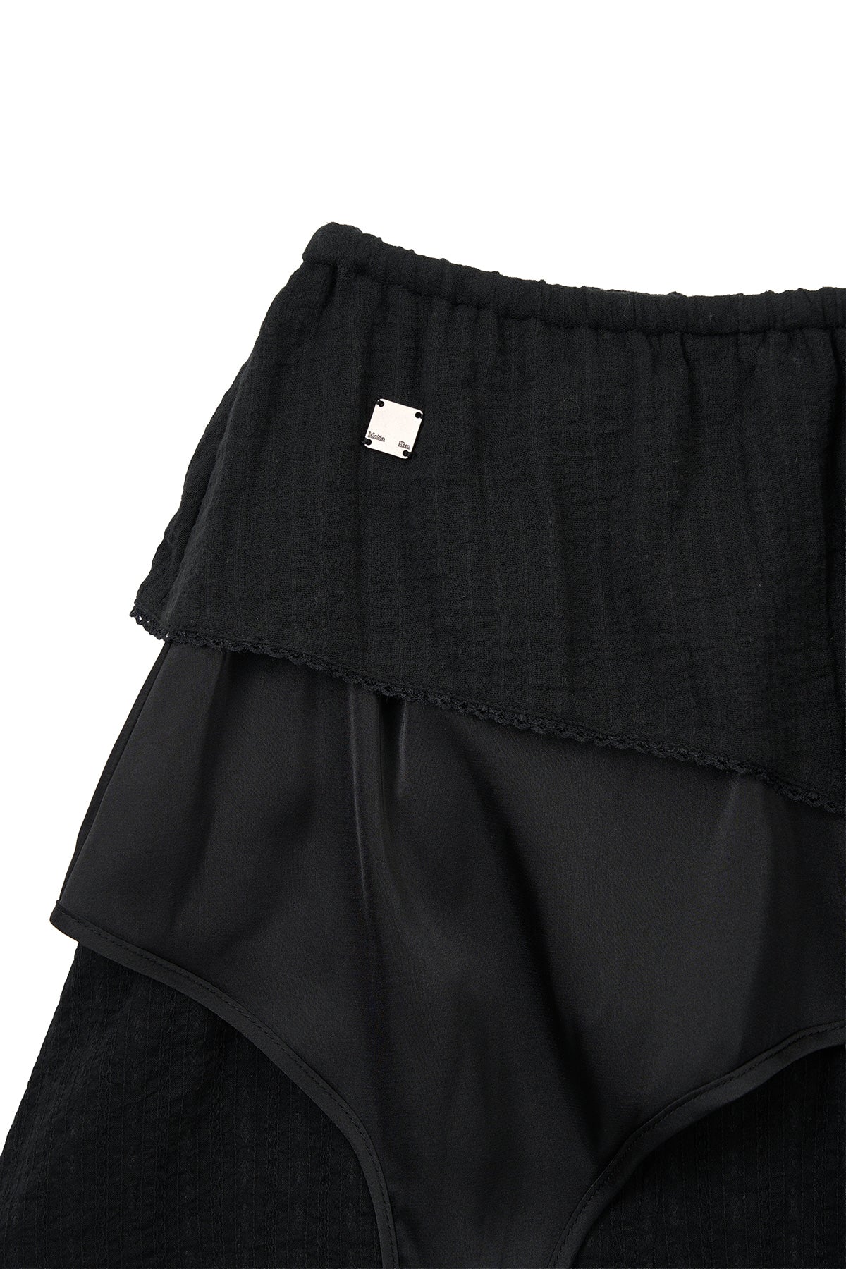 Matin Kim - Multi Panel Layered Skirt (Black) product image 3 | TRAB K-Fashion Australia