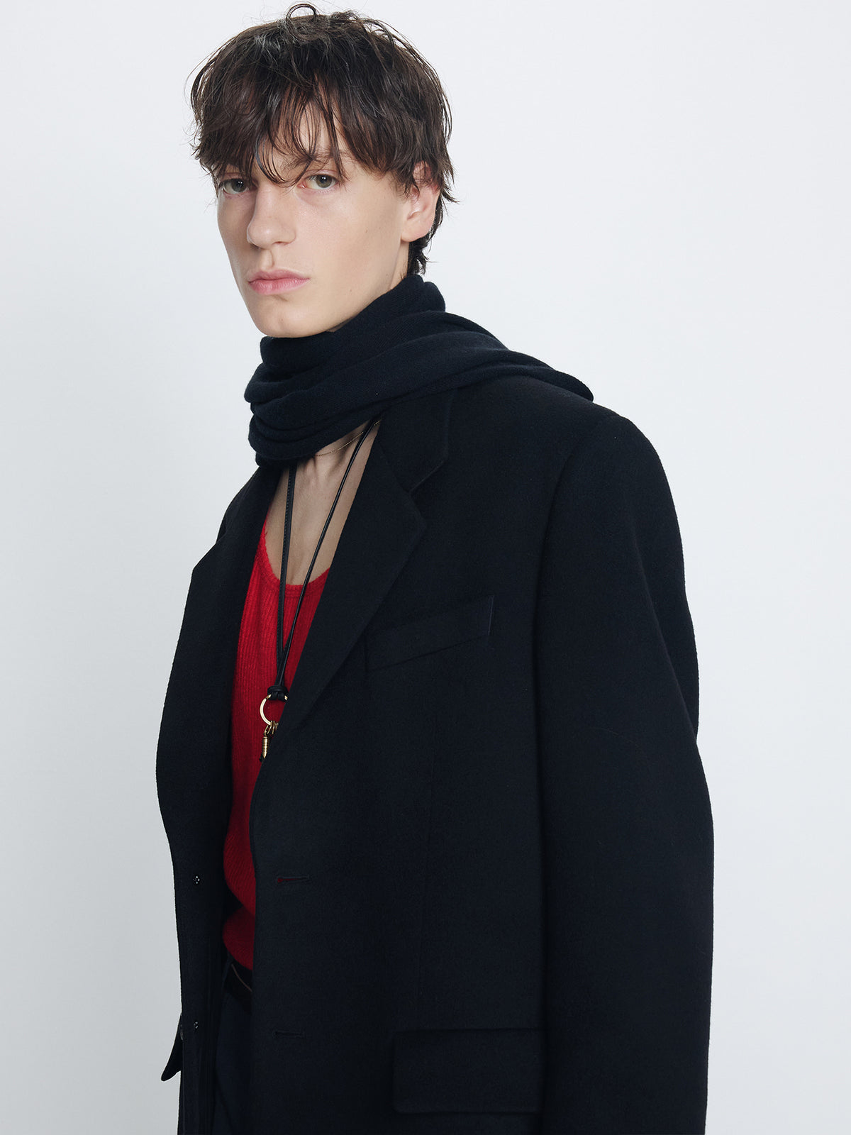 Tonywack - Wool And Cashmere Tailored Coat (Black) product image 5 | TRAB K-Fashion Australia
