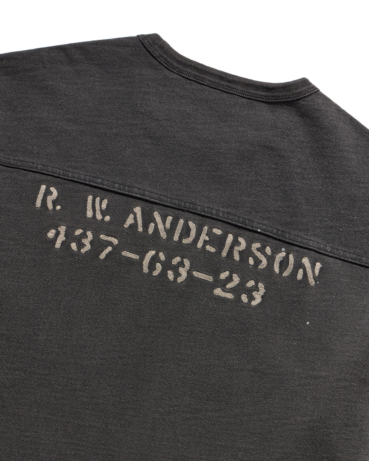Eastlogue - Naval Embroidery L.s T-shirts (Washed Black) product image 9 | TRAB K-Fashion Australia