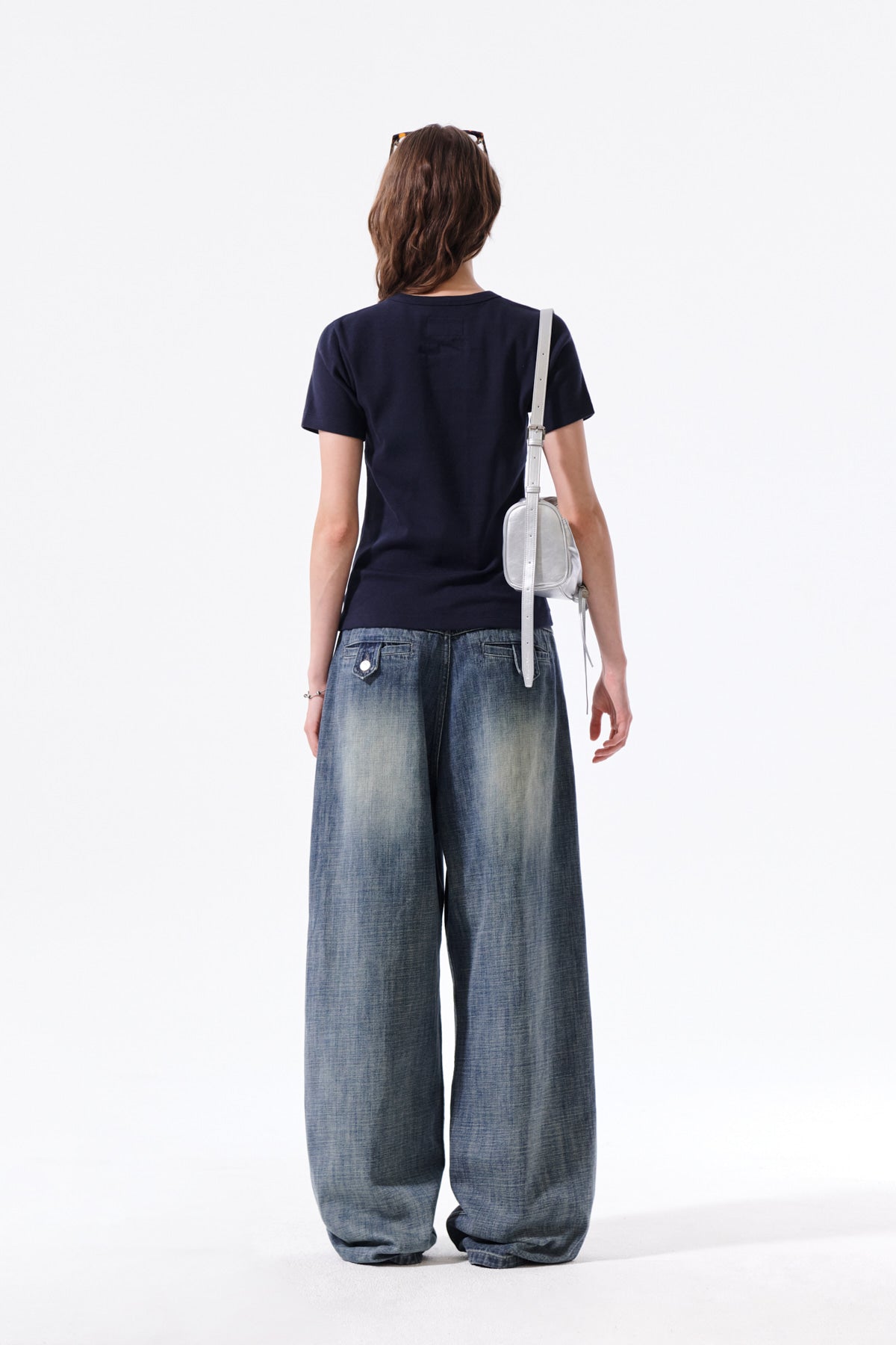 Matin Kim - Label Detail Slim Fit Top (Navy) product image 7 | TRAB K-Fashion Australia