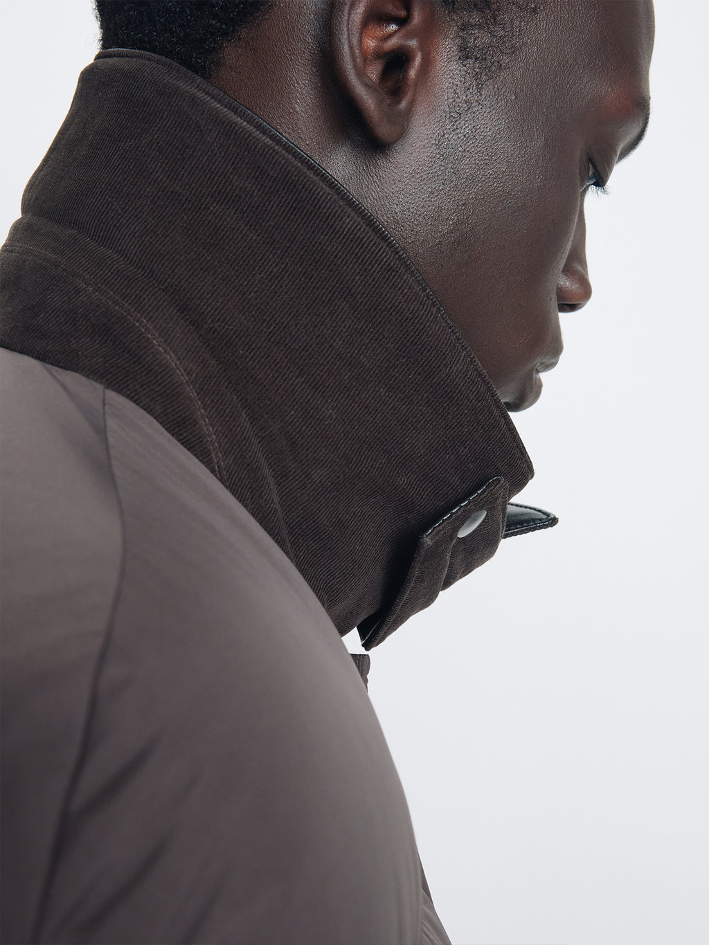Tonywack - Leather Collar Down Puffer Blouson (Deep Brown) product image 7 | TRAB K-Fashion Australia