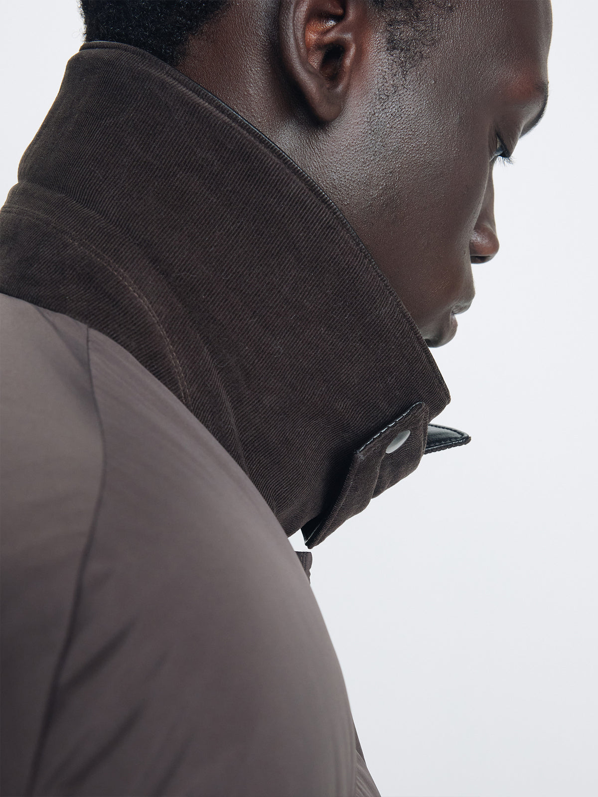 Tonywack - Leather Collar Down Puffer Blouson (Deep Brown) product image 7 | TRAB K-Fashion Australia
