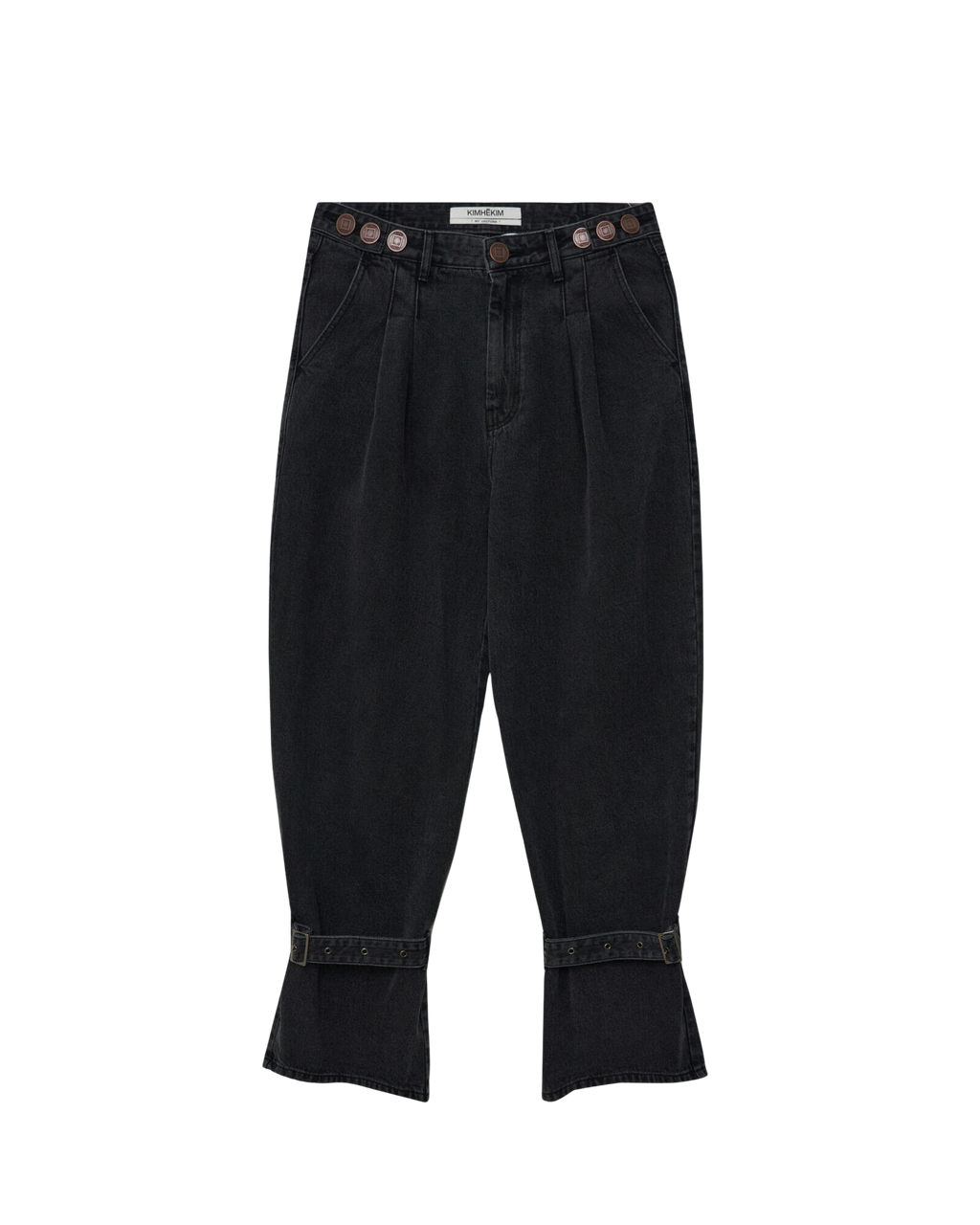 Kimhe Kim - Ng Ankle Tied Jeans (Black) product image 6 | TRAB K-Fashion Australia