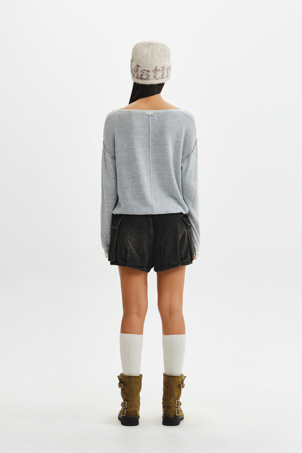 Matin Kim - Matin Dual Tone Knit Pullover (Mint) product image 9 | TRAB K-Fashion Australia