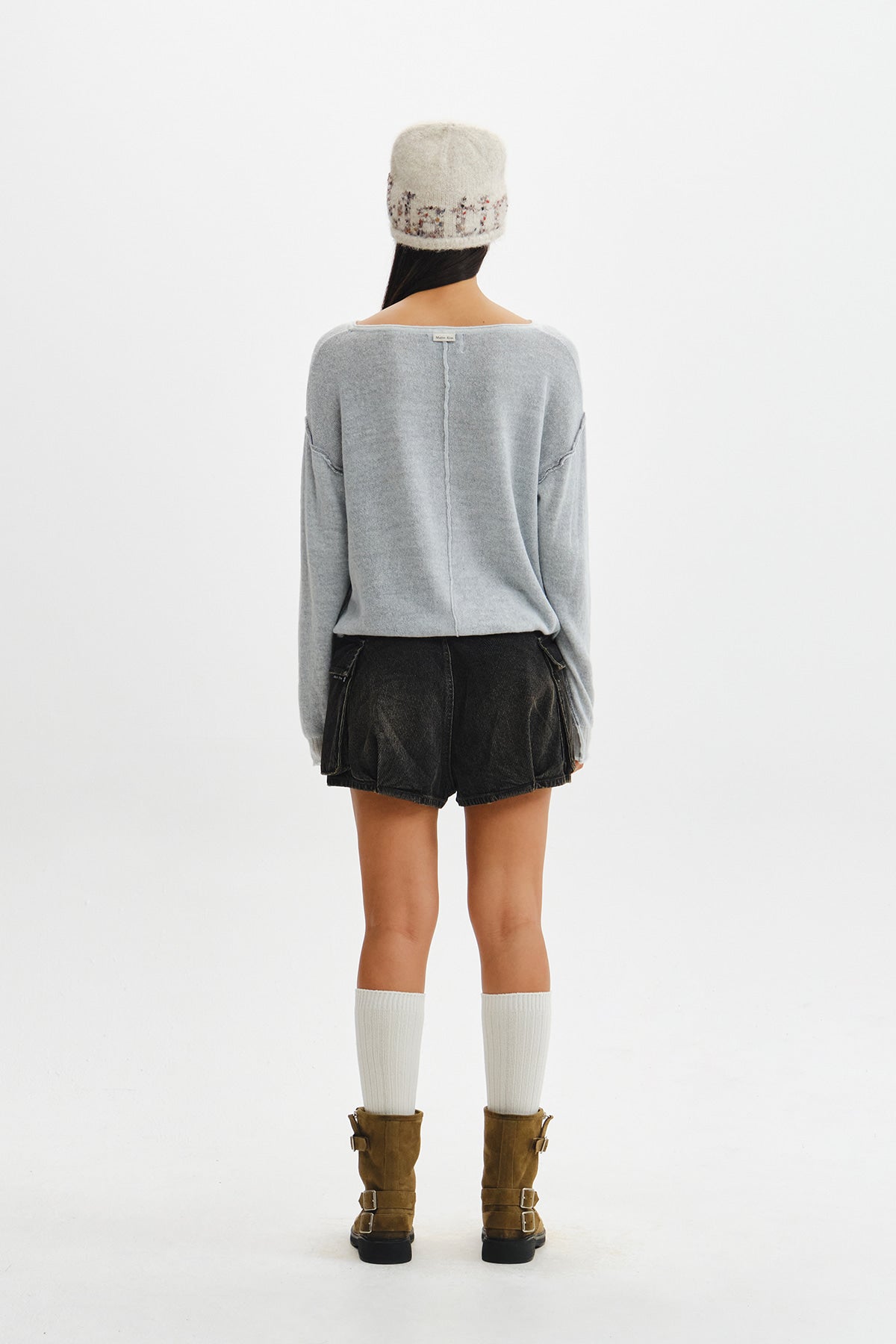 Matin Kim - Matin Dual Tone Knit Pullover (Mint) product image 9 | TRAB K-Fashion Australia
