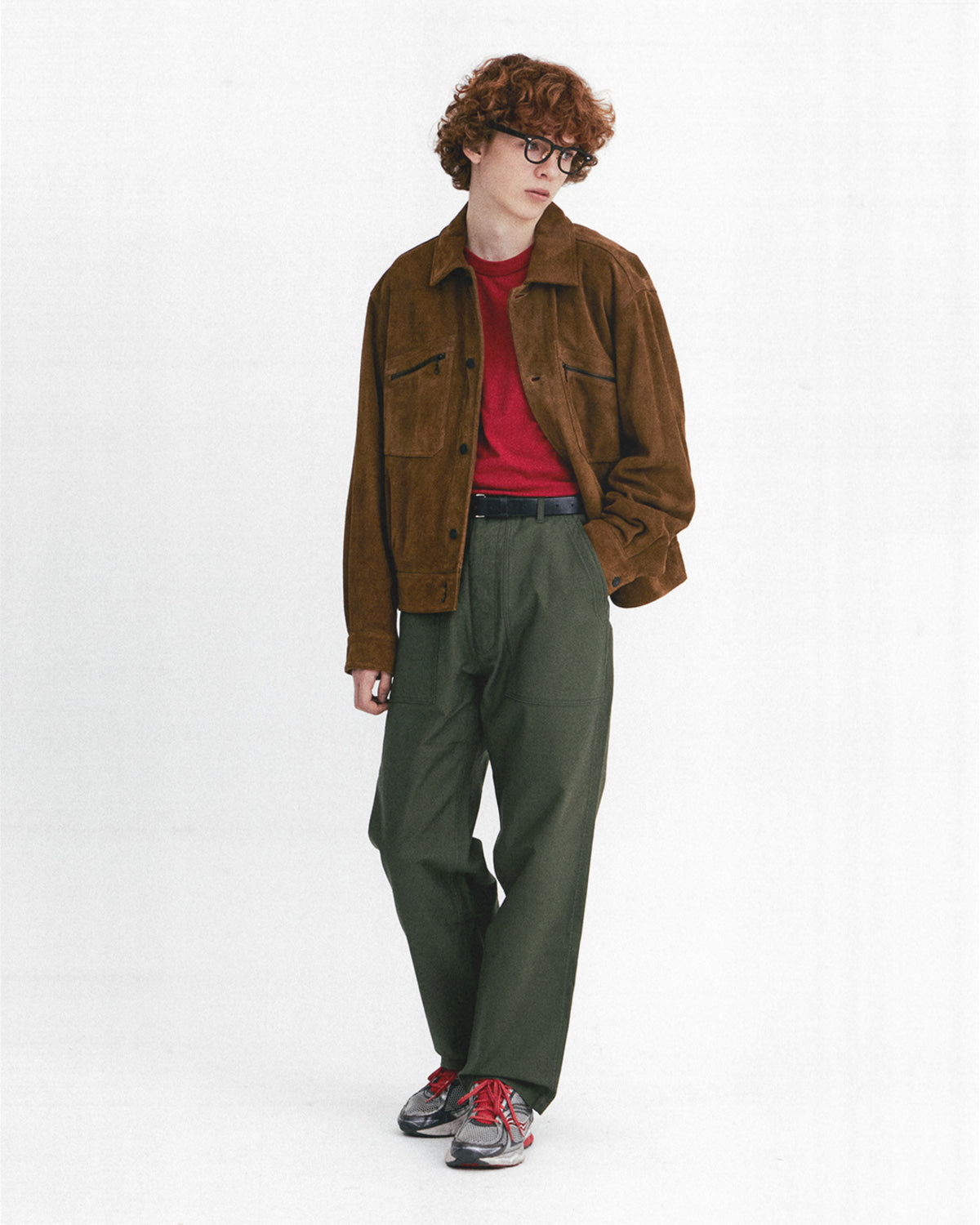 Eastlogue - Workers Blouson Leather Jacket (Brown Nubuck) product image 6 | TRAB K-Fashion Australia