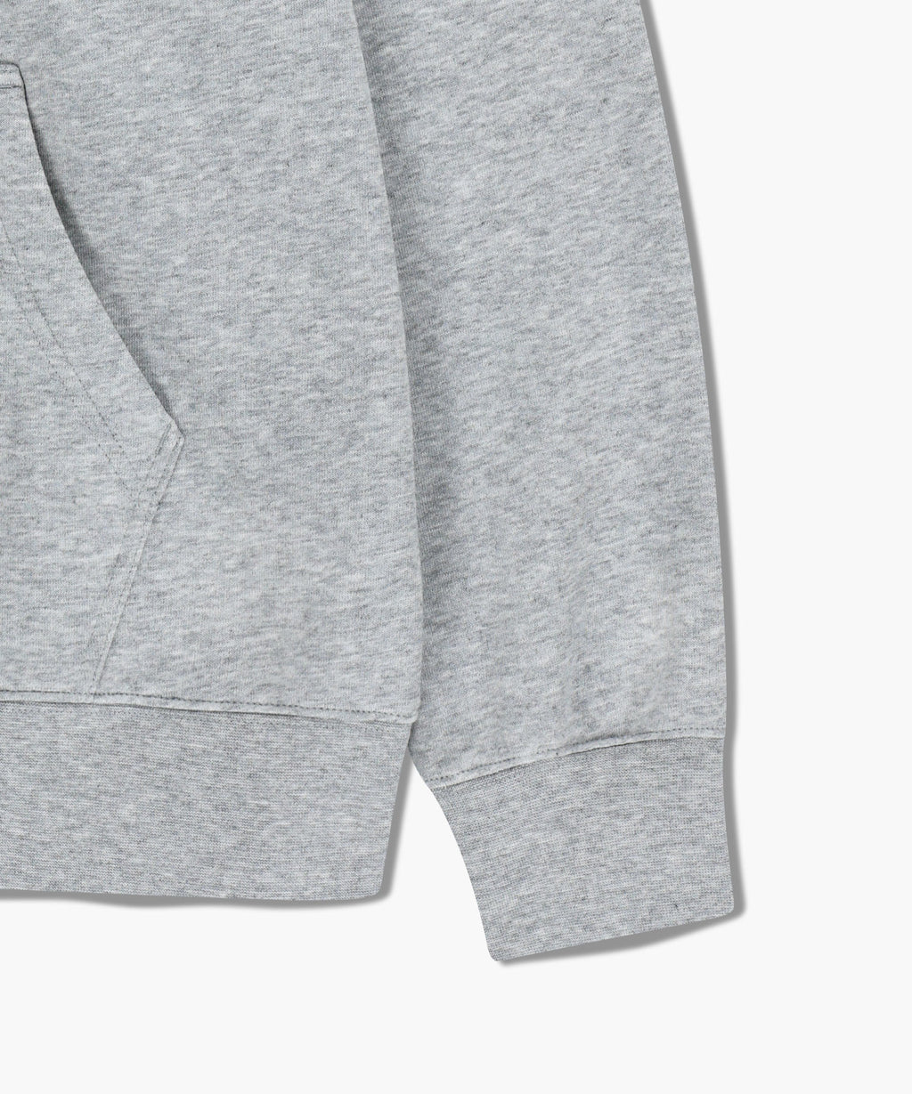 Marithe & Francois Girbaud - Classic Logo Embroidery Hoodie (brushed) (Heather Gray) product image 6 | TRAB K-Fashion Australia