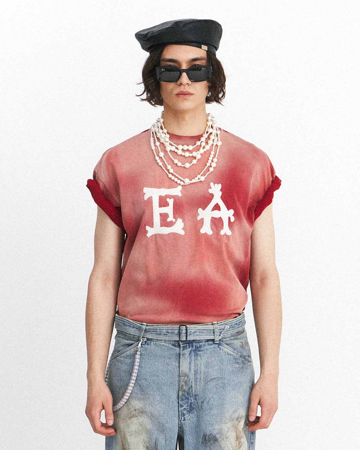 Eastlogue - Ea Logo T-shirts (Vintage Red) product image 2 | TRAB K-Fashion Australia