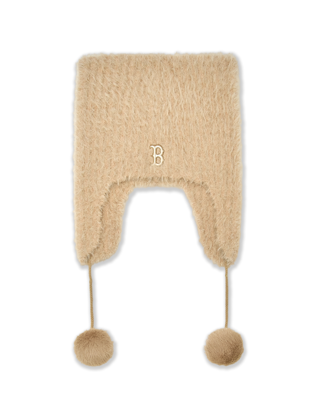 MLB Korea - MLB Fur Meow Earflap Beanie Boston Red Sox (Beige) product image 2 | TRAB K-Fashion Australia