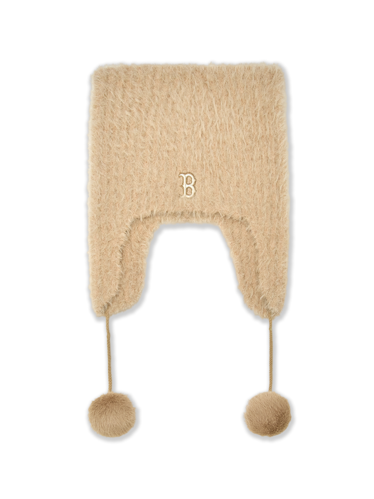 MLB Korea - MLB Fur Meow Earflap Beanie Boston Red Sox (Beige) product image 2 | TRAB K-Fashion Australia